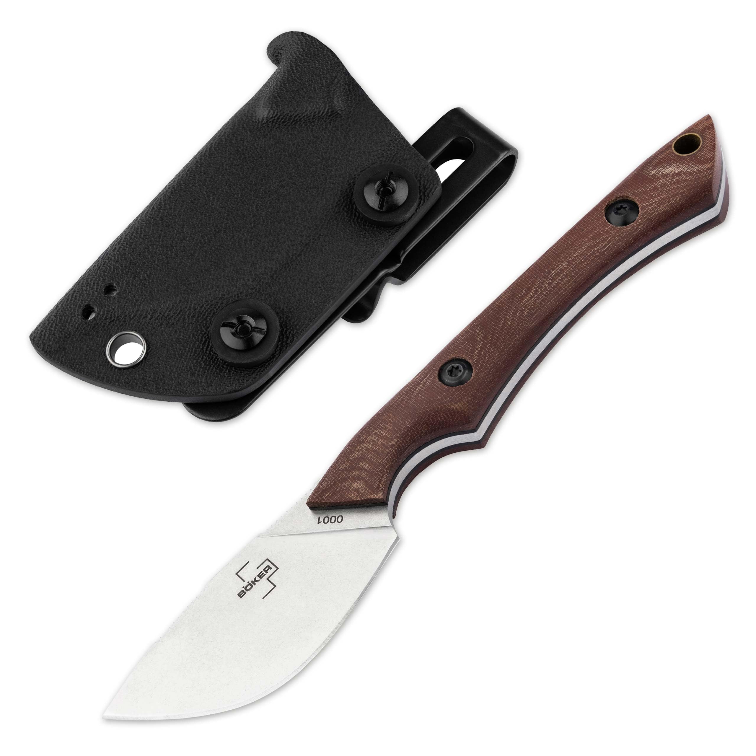 b-ker-plus-m-u-k-skinner-neck-knife-micarta-14c28n image 1