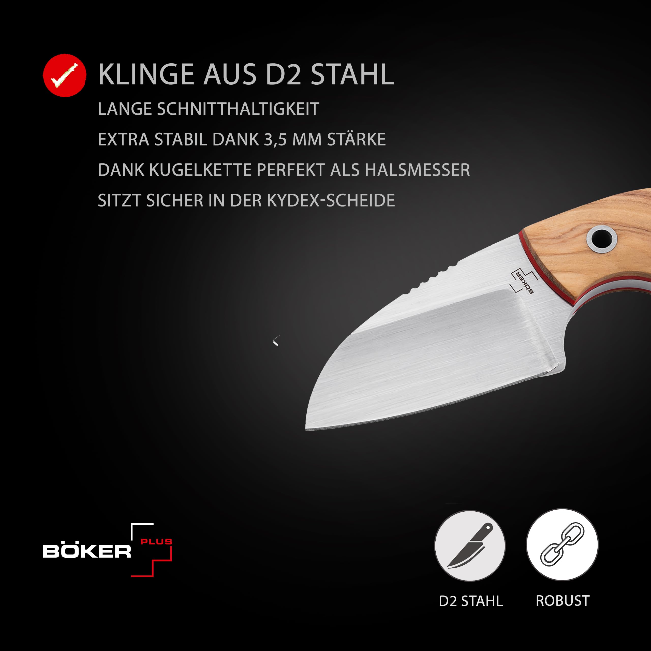 b-ker-plus-gnome-neck-knife-olive-d2-kydex-halsmesser image 3