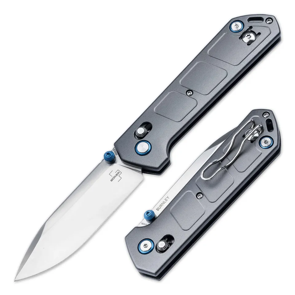 b-ker-plus-kihon-dc-alu-klappmesser-nitro-v-silber image 1
