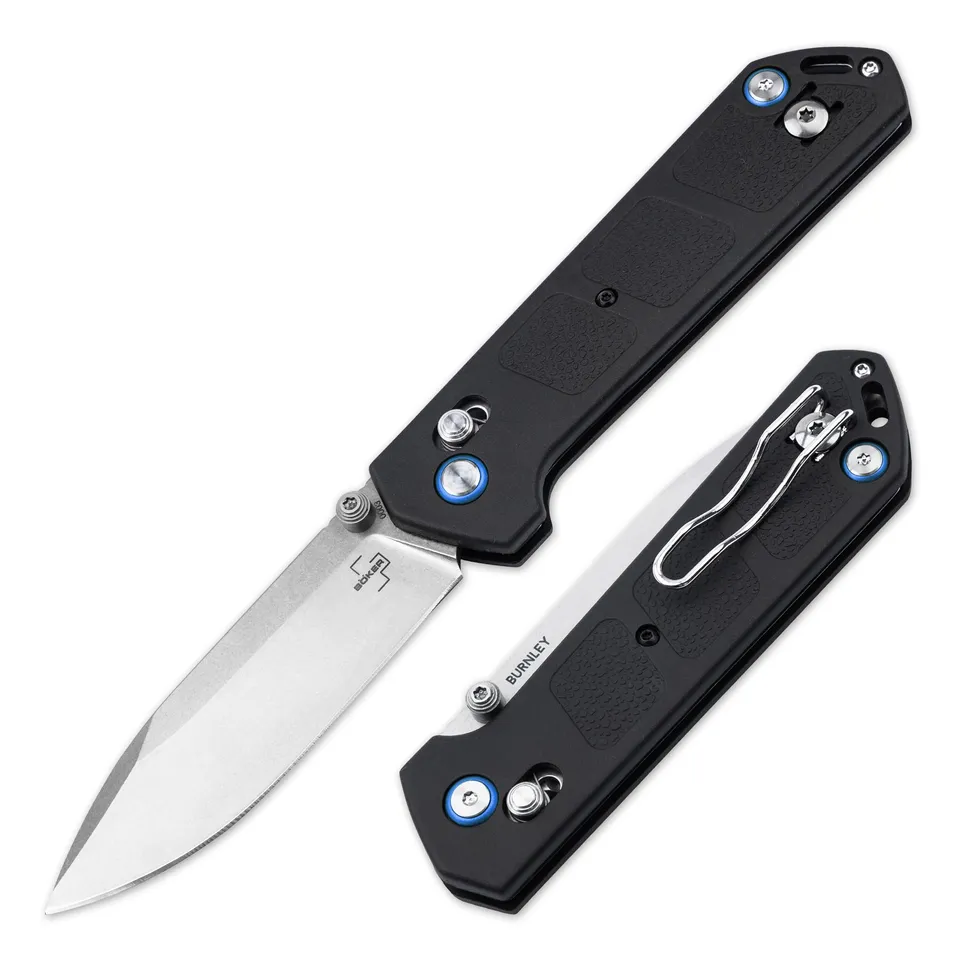 b-ker-plus-kihon-dc-2-0-taschenmesser-d2-crossbar-schwarz image 1