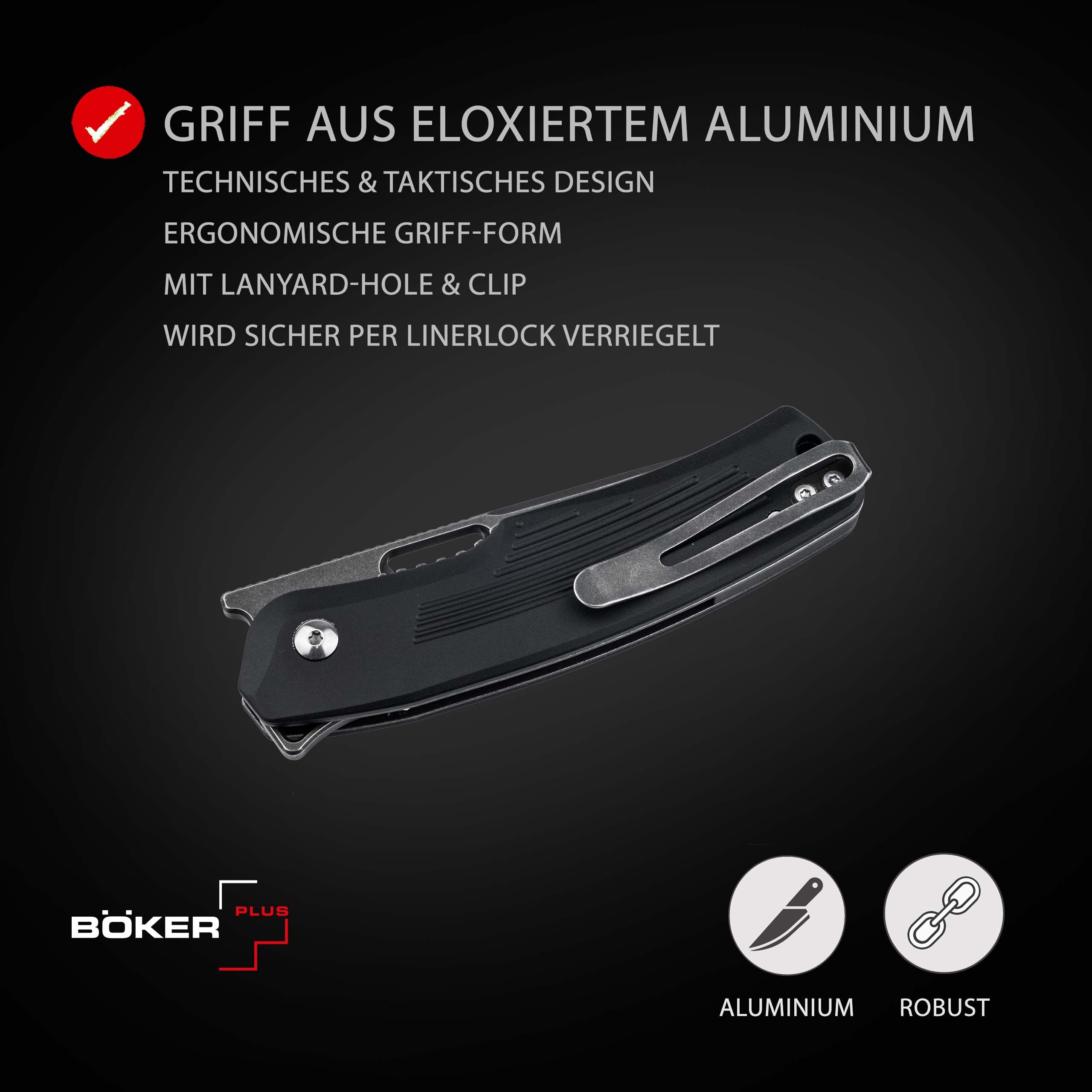 b-ker-plus-nahal-flipper-klappmesser-d2-alu-schwarz image 4