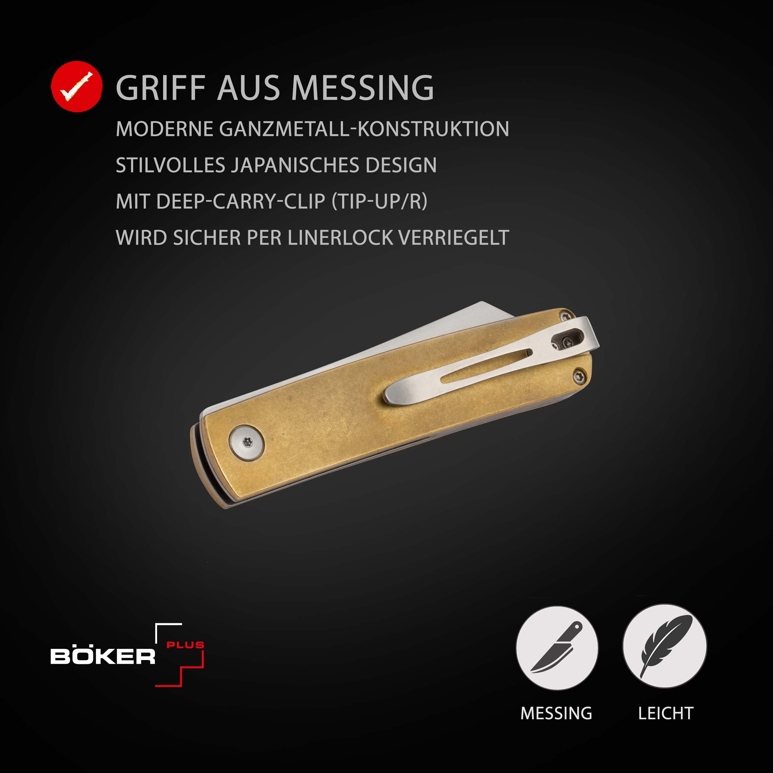 b-ker-plus-tenshi-brass-tanto-taschenmesser-messing-vg10 image 4