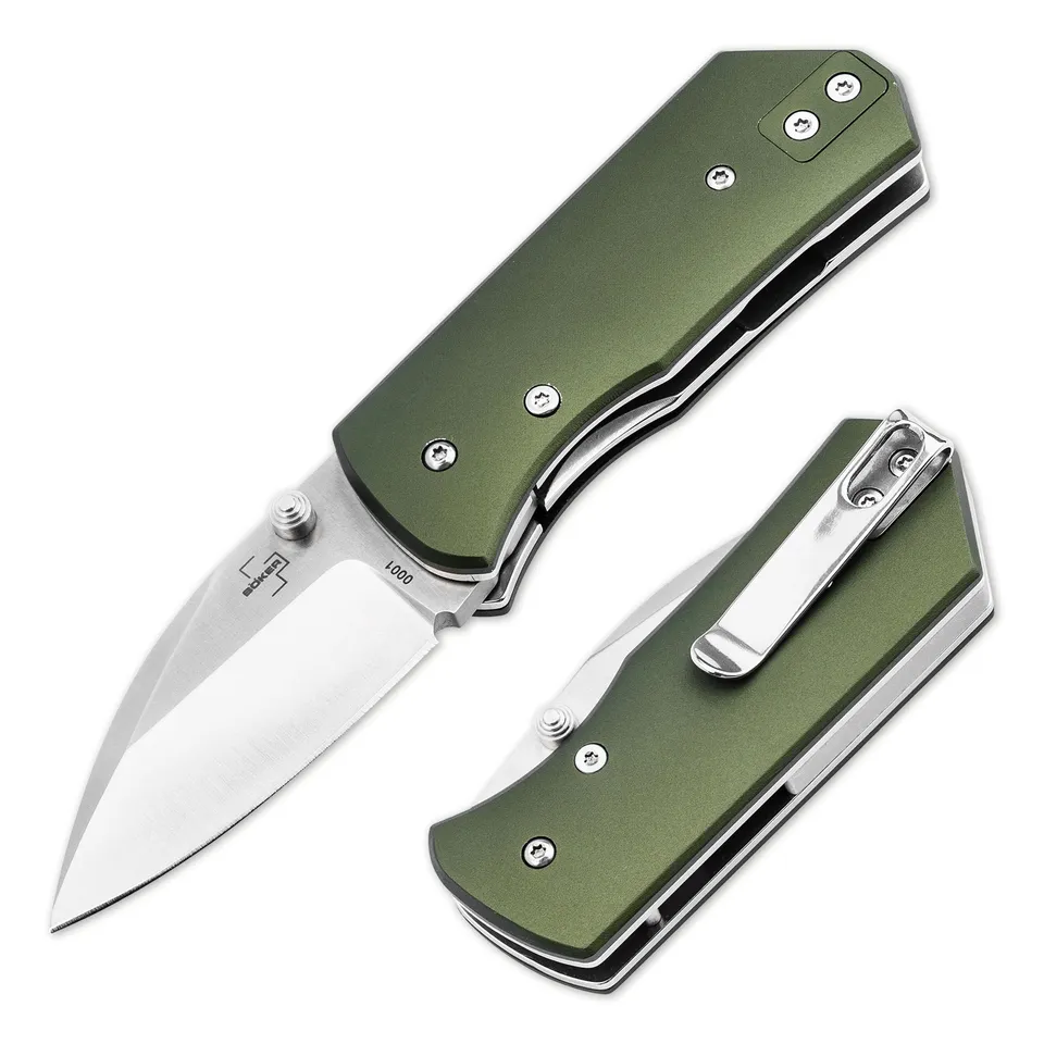 b-ker-plus-lefti-mini-taschenmesser-alu-gr-n-sheepfoot image 1