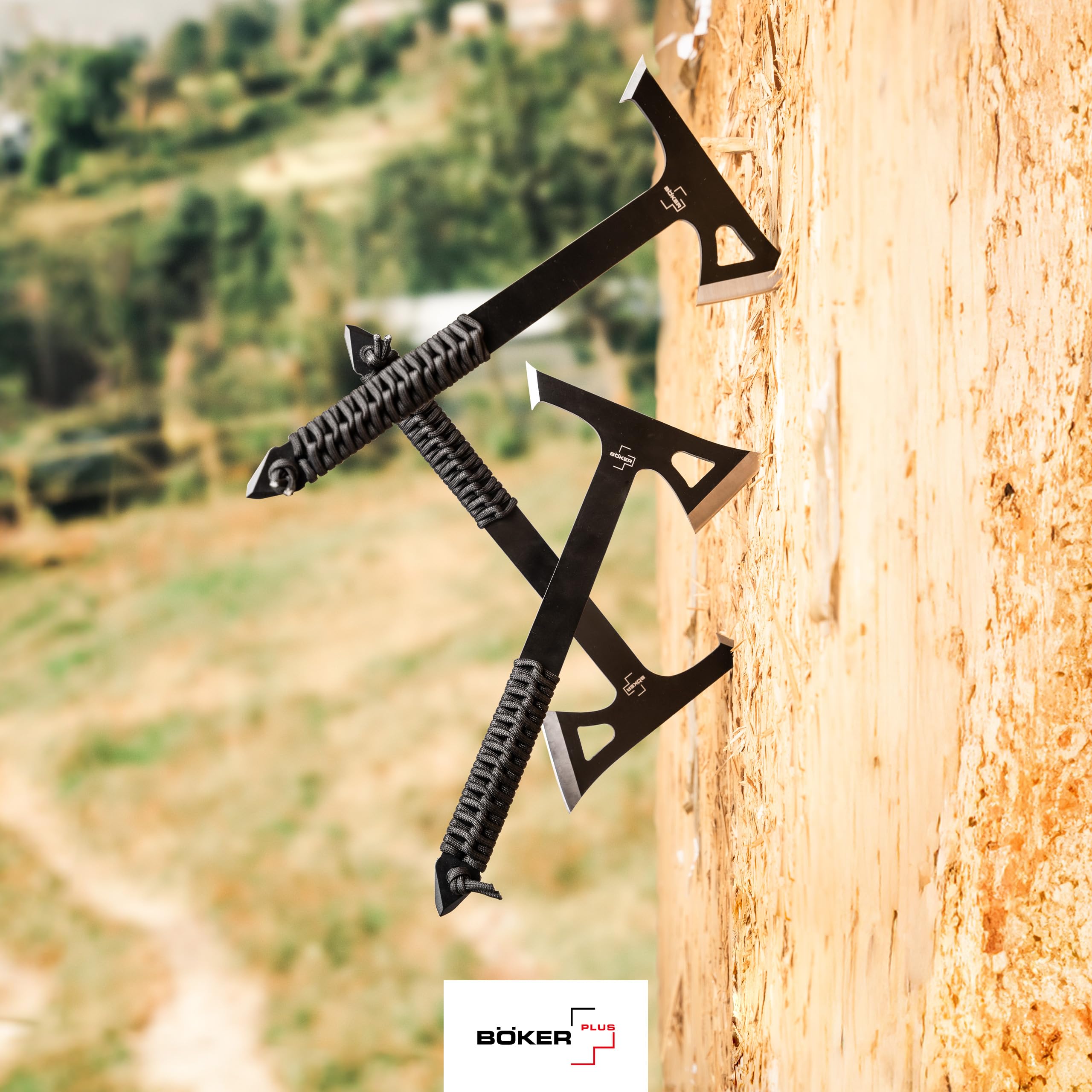 b-ker-plus-mohican-wurfaxt-3er-set-3cr13-paracord-schwarz image 5