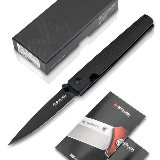 b-ker-magnum-stereo-einhandmesser-g10-schwarz-8-cm image 1