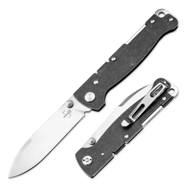 b-ker-plus-atlas-droppoint-einhandmesser-d2-schwarz image 1