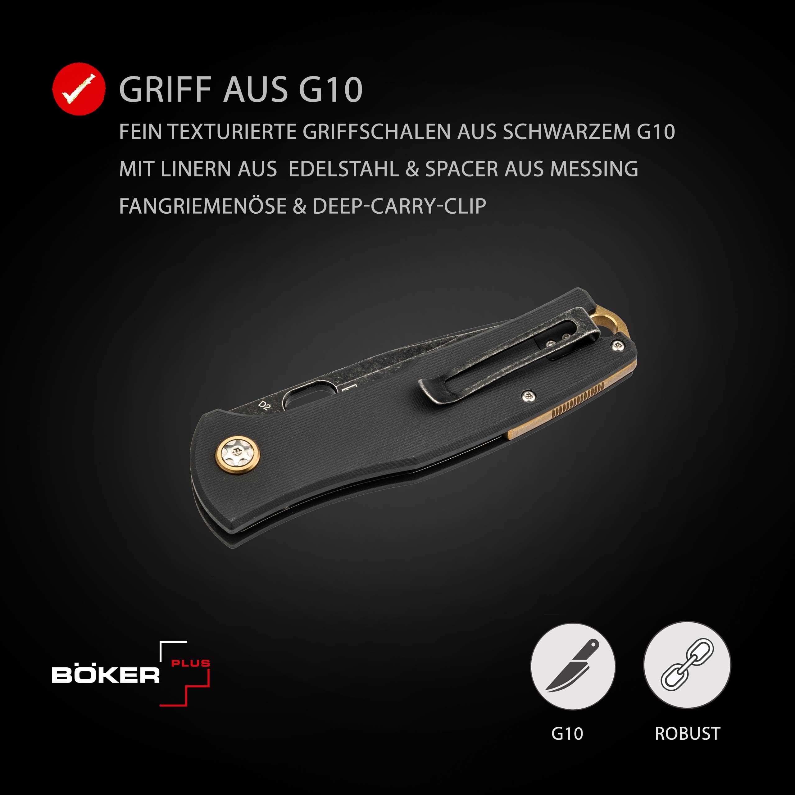 b-ker-plus-fieldfolder-taschenmesser-d2-g10-schwarz-etui image 3