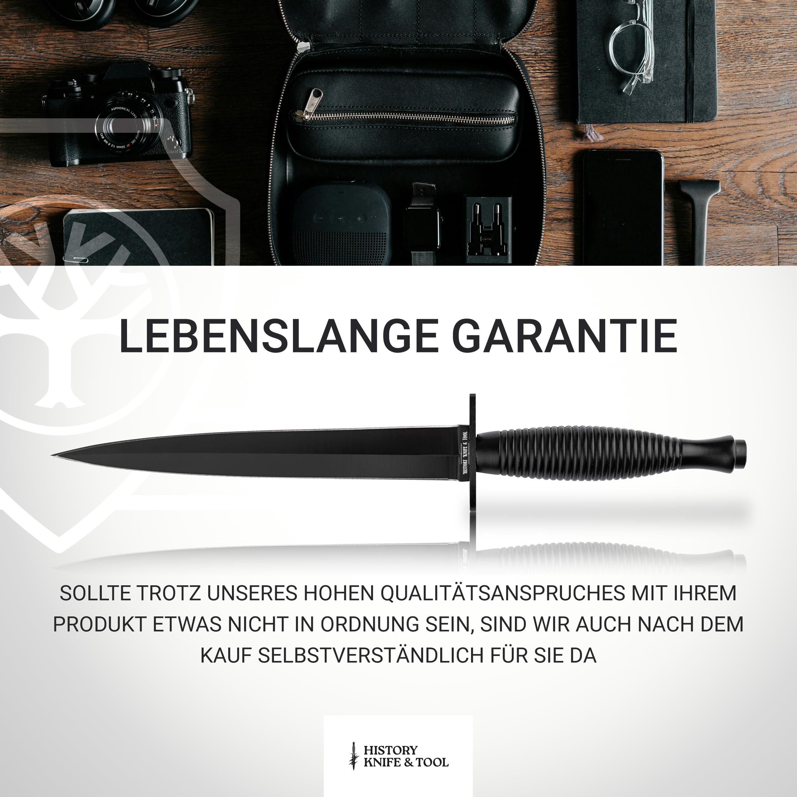 history-knife-tool-commando-dagger-dolch-alu-schwarz-leder image 8