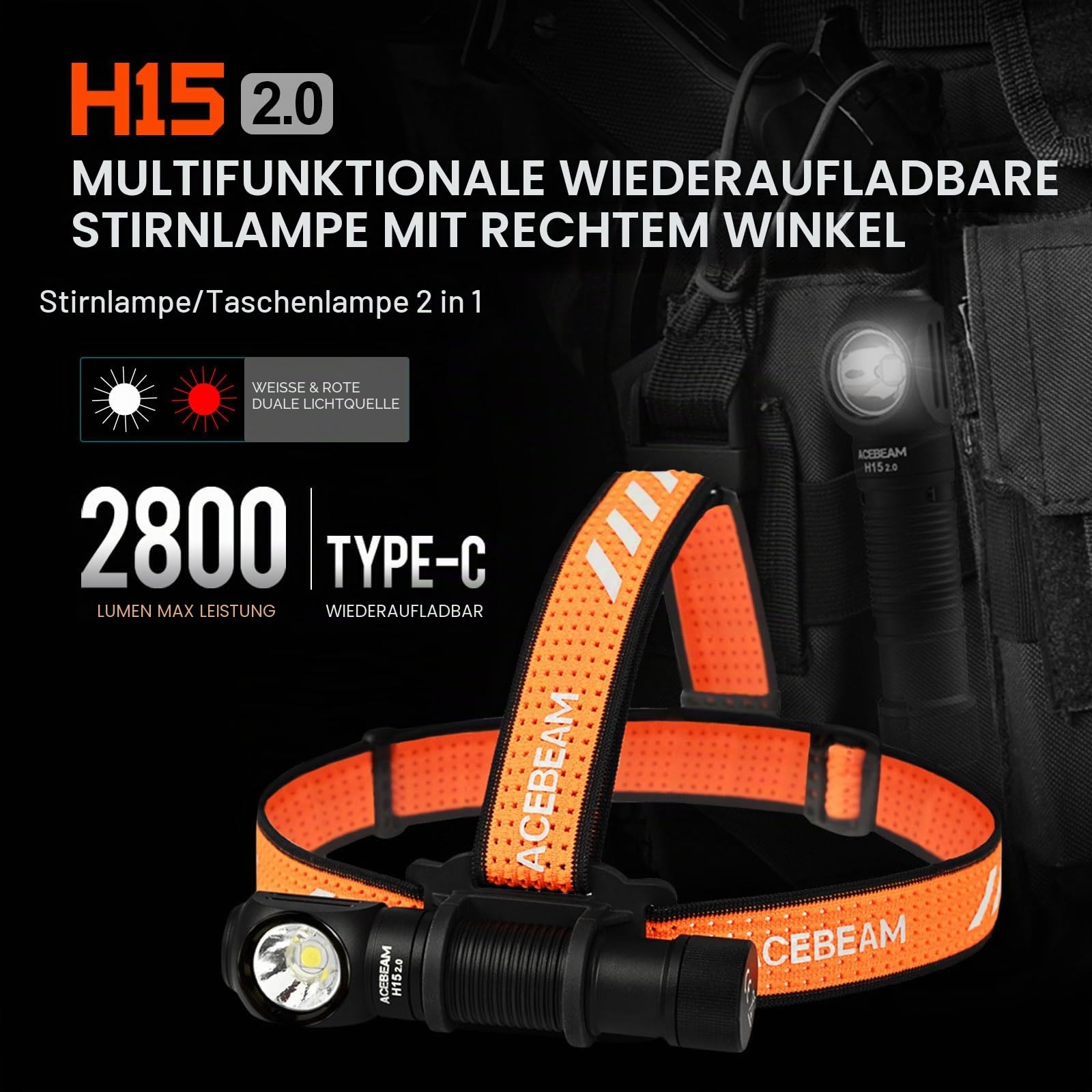 acebeam-h15-2-0-stirnlampe-2800-lumen-wiederaufladbar-rotlicht image 2