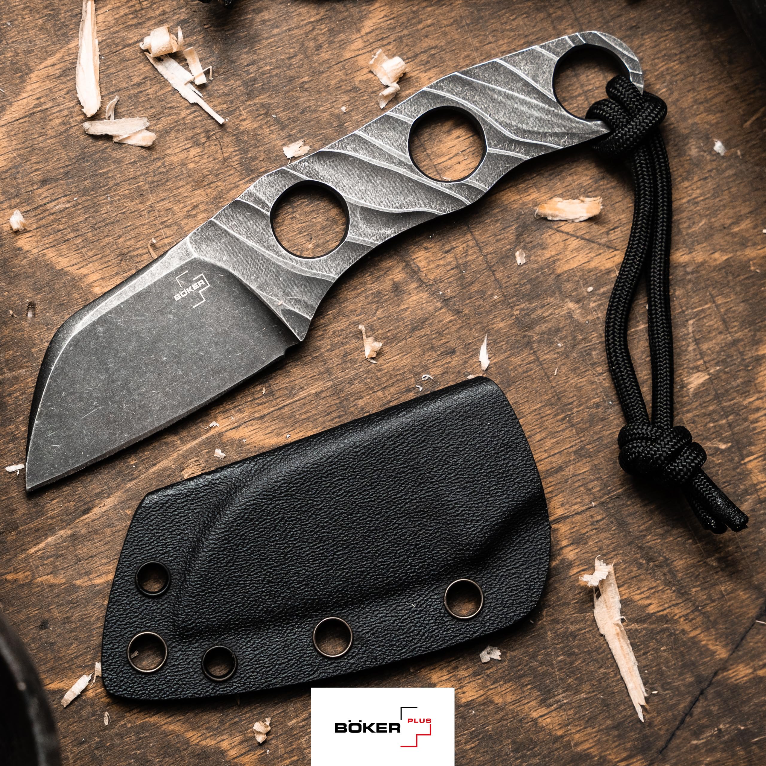 b-ker-plus-kazhan-neck-knife-d2-sheepfoot-mit-kydex-scheide image 7