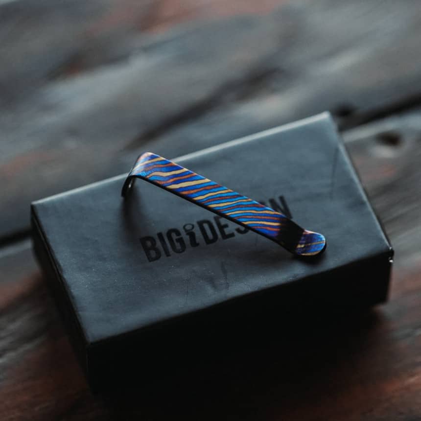 bigidesign-titanium-damascus-pen-clip-stiftclip image 3