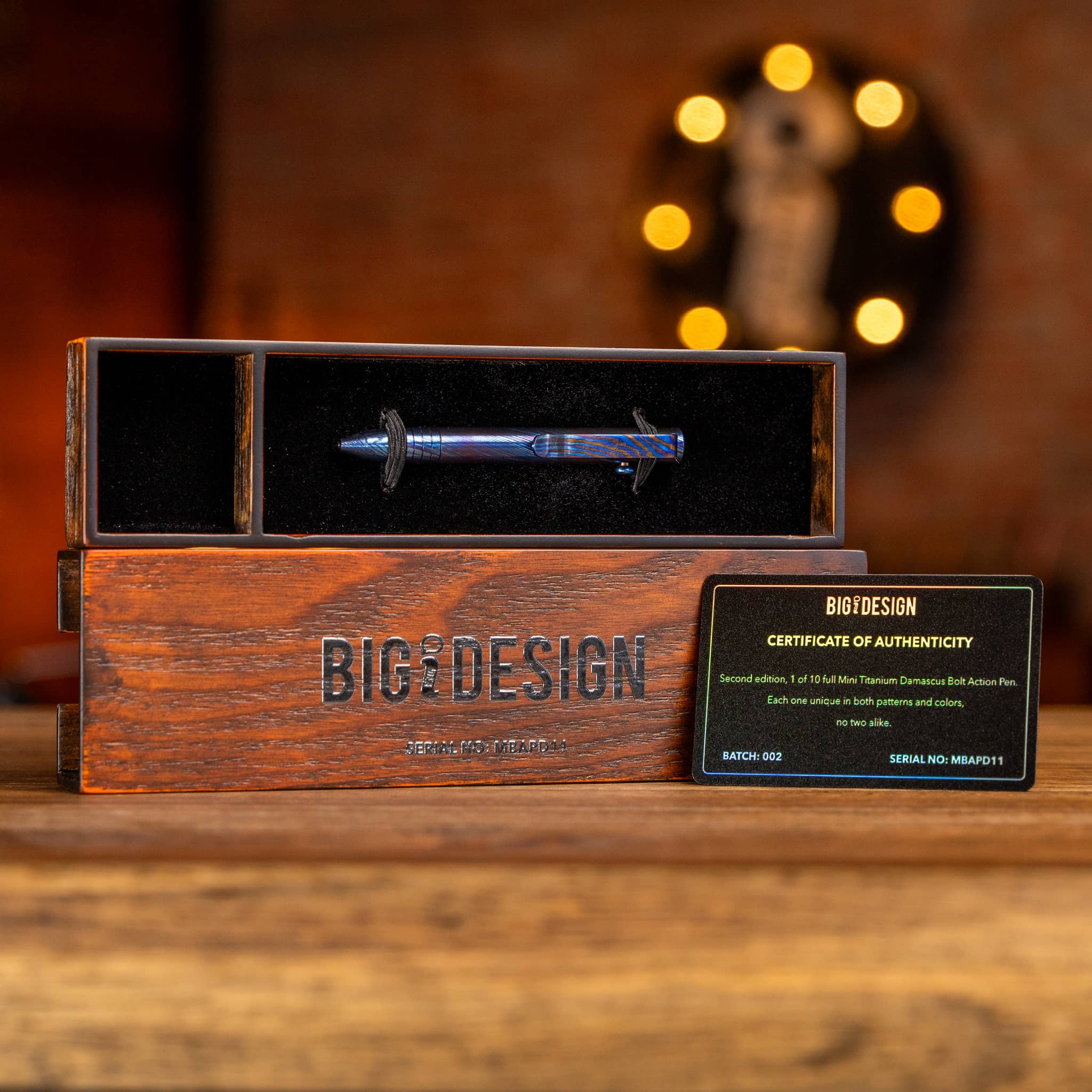 bigidesign-mini-bolt-action-pen-titan-damast image 2