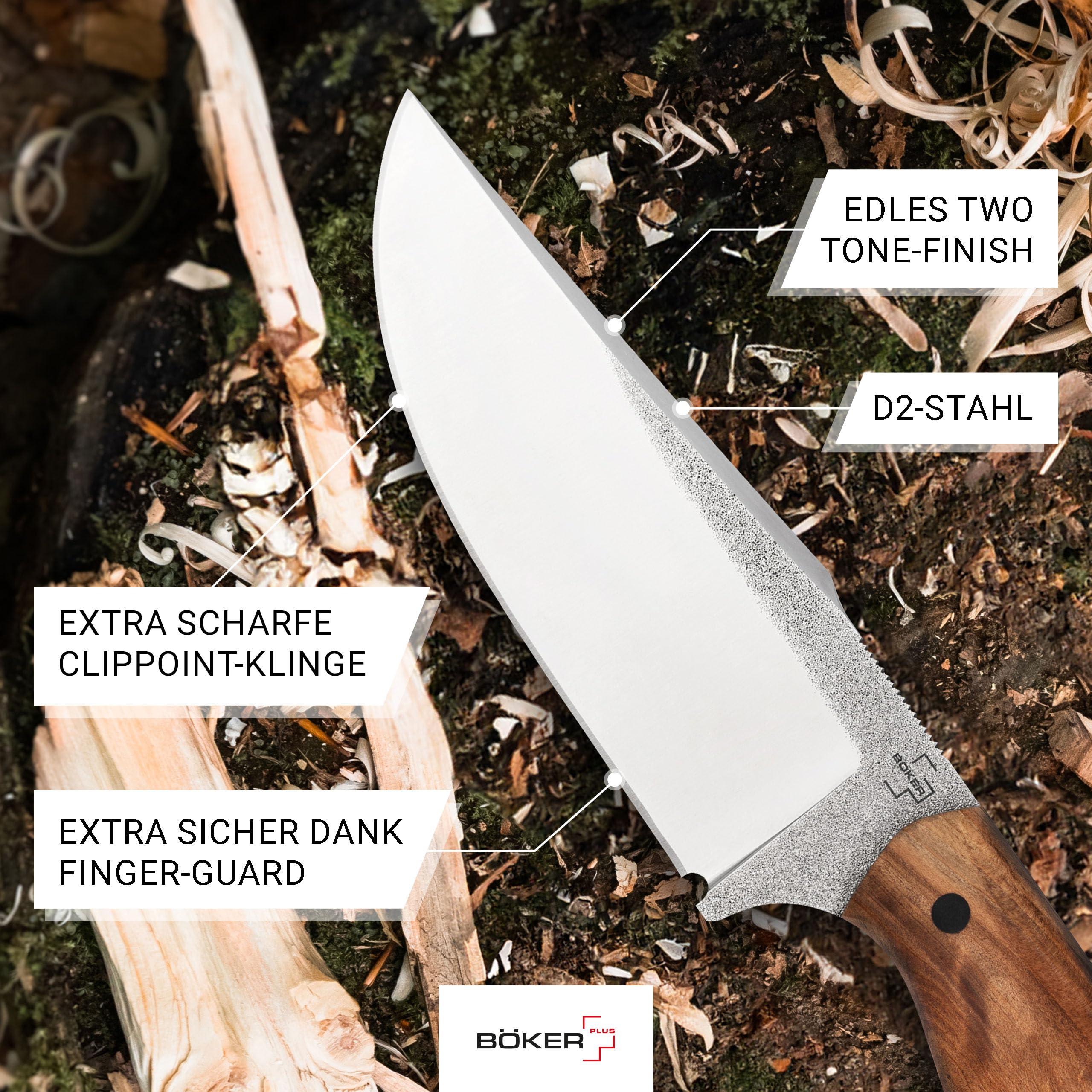 b-ker-plus-overnighter-bushcraftmesser-d2-holzgriff-lederscheide image 4
