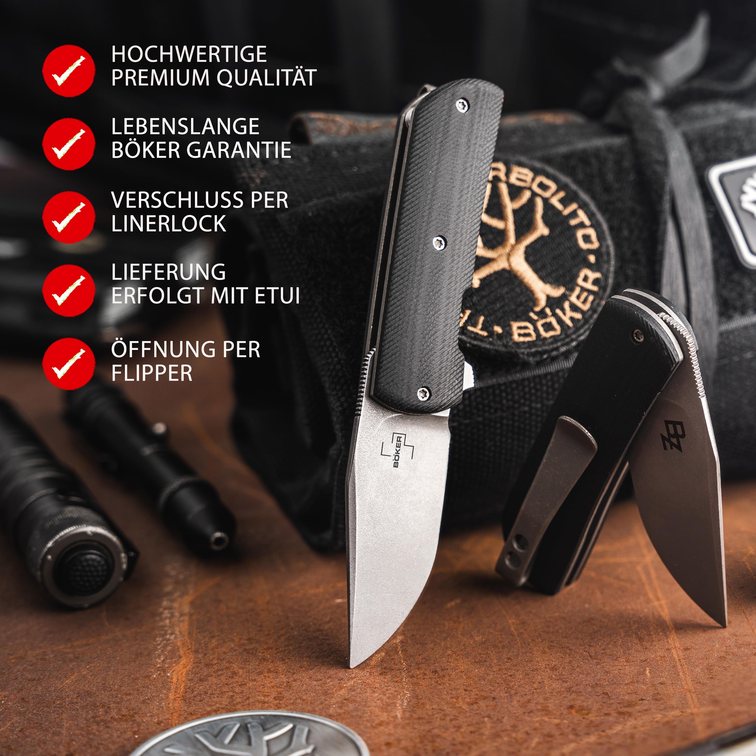 b-ker-plus-urban-trapper-stubby-taschenmesser-vg-10-g10 image 2
