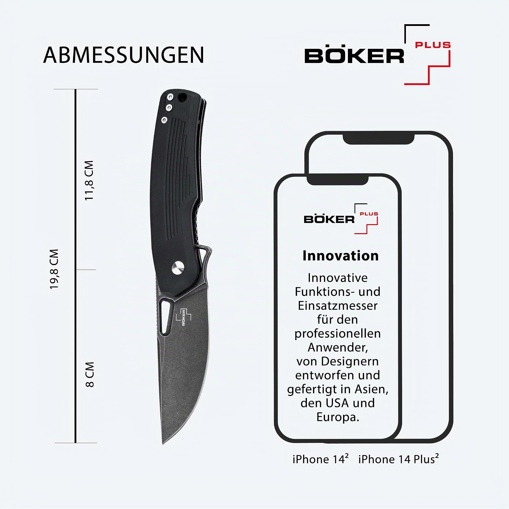 b-ker-plus-nahal-flipper-klappmesser-d2-alu-schwarz image 5