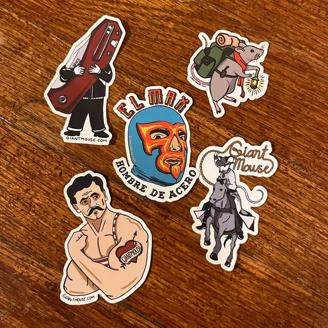 giantmouse-2025-sticker-pack-aufkleber-set-matt-5er image 1