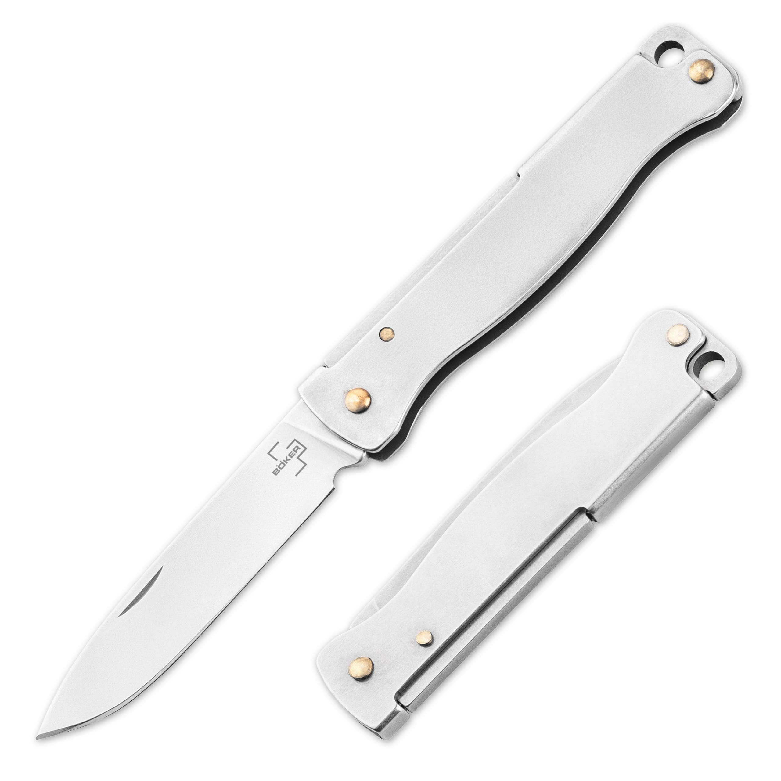 b-ker-plus-atlas-mini-taschenmesser-edelstahl-silber image 1