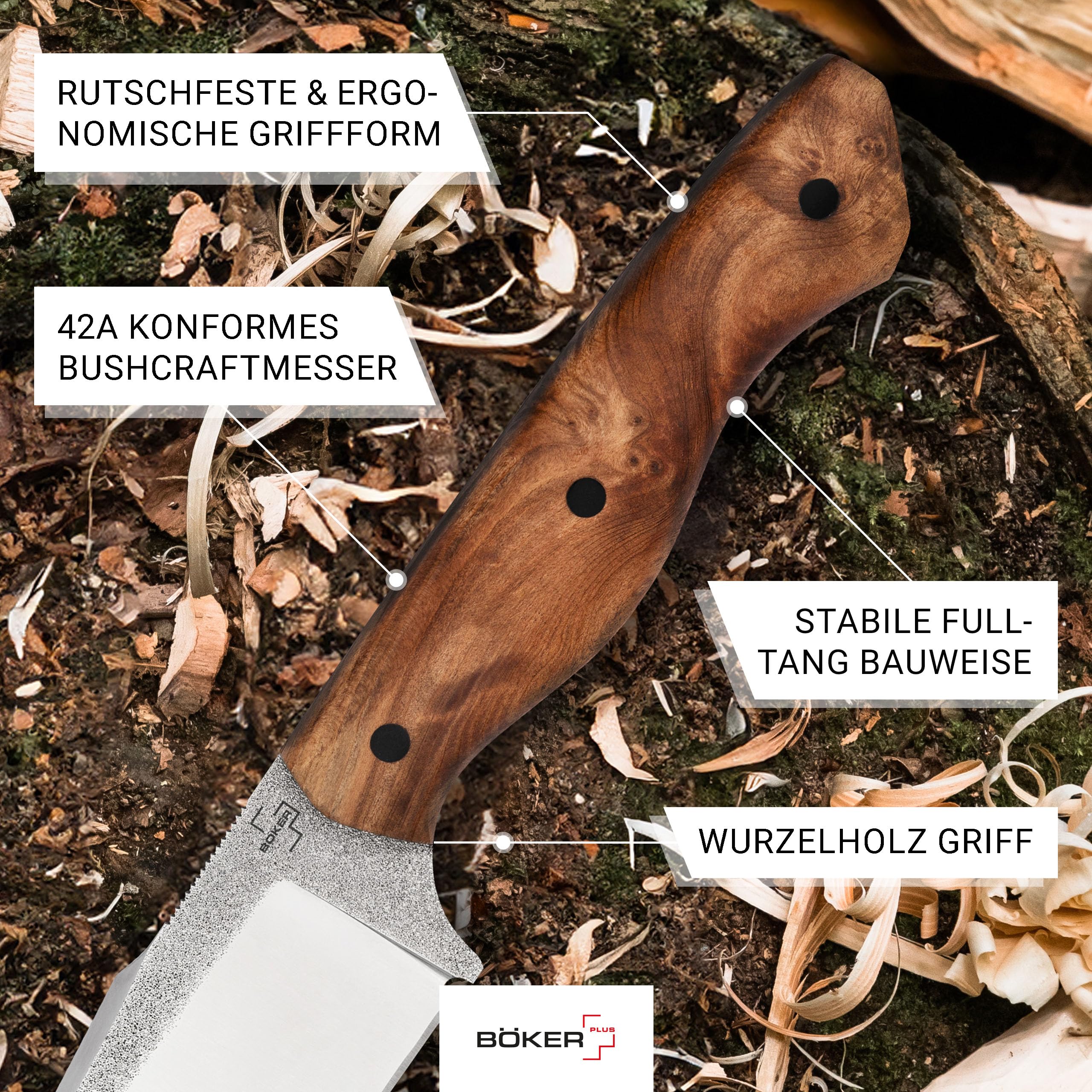 b-ker-plus-overnighter-bushcraftmesser-d2-holzgriff-lederscheide image 6