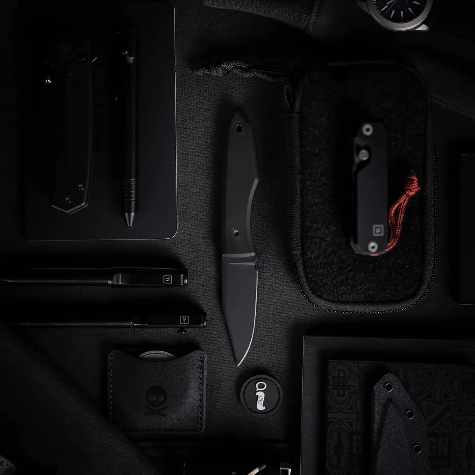 bigidesign-lookout-blackout-fixed-blade-m390-5-6-cm image 1