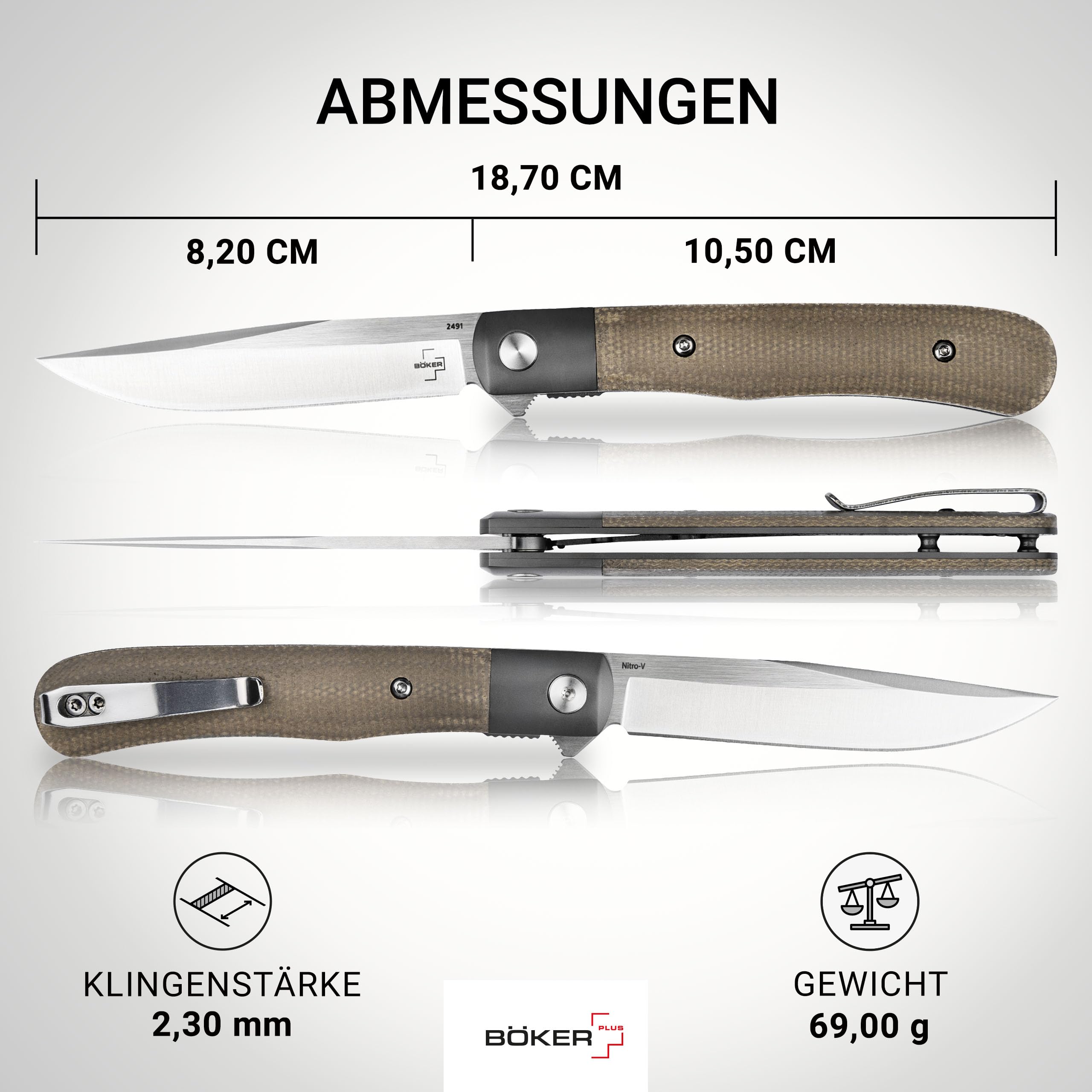 b-ker-plus-modern-trapper-uno-taschenmesser-micarta-nitro-v image 3
