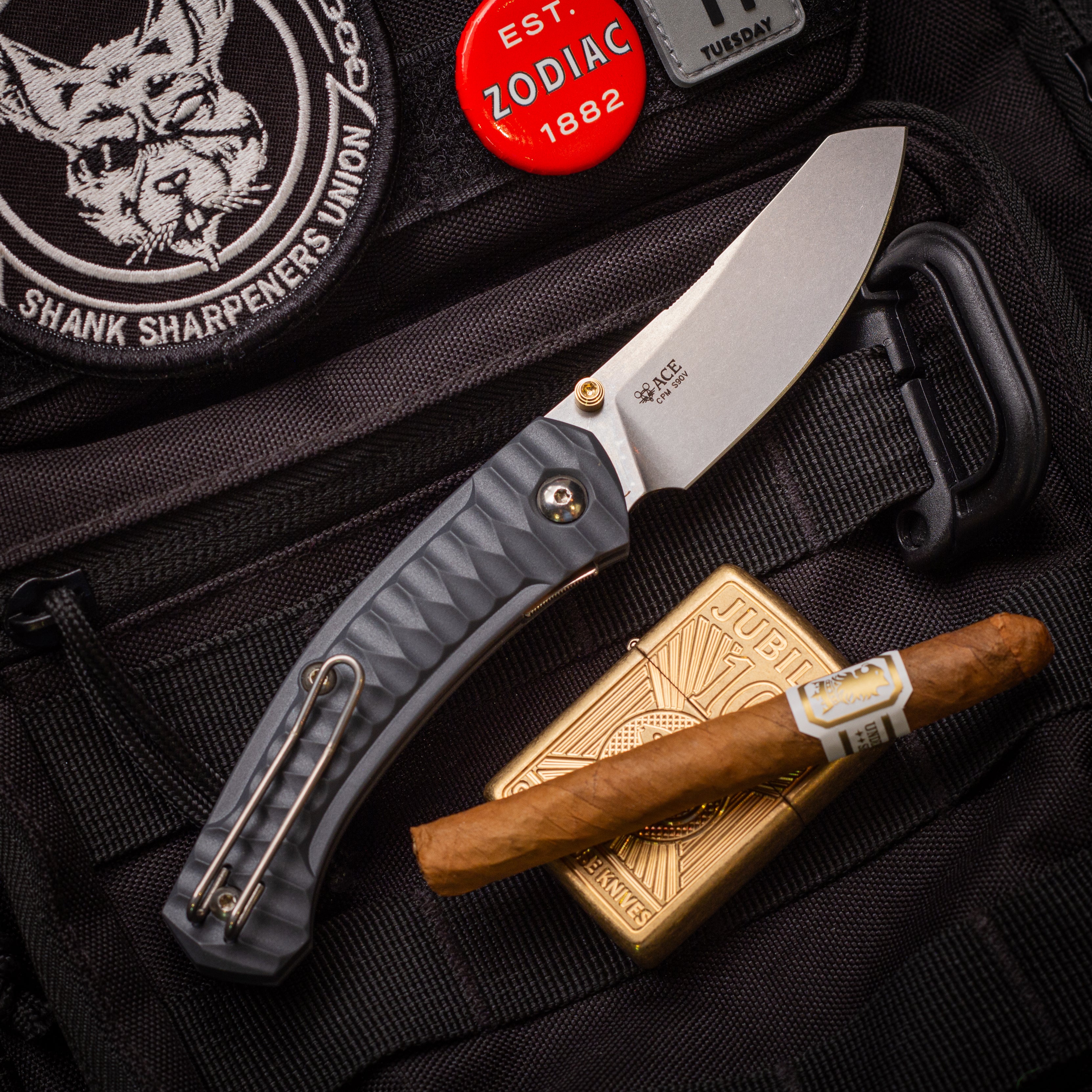 giantmouse-ace-iona-sailor-klappmesser-wolf-gray-s90v image 2
