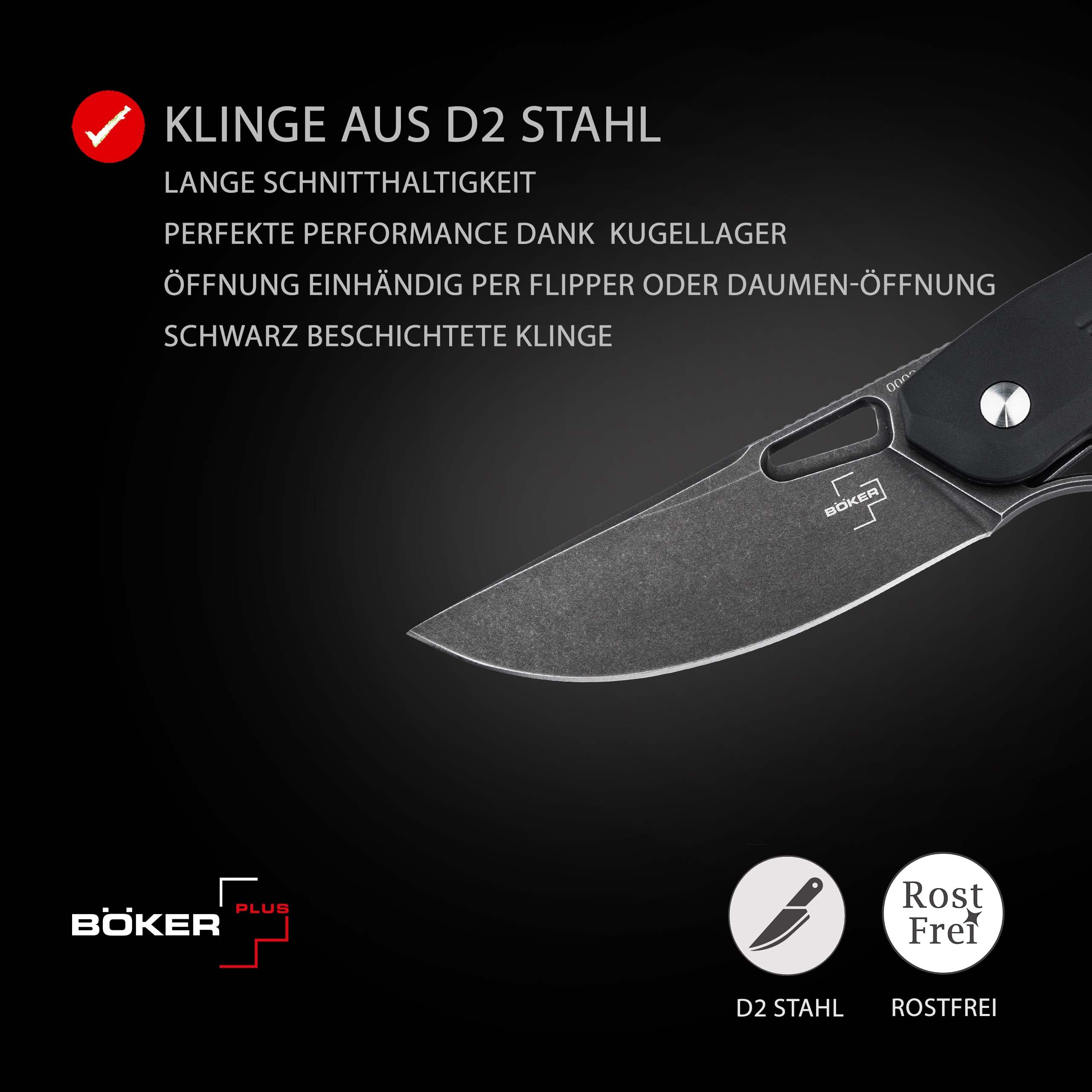 b-ker-plus-nahal-flipper-klappmesser-d2-alu-schwarz image 3