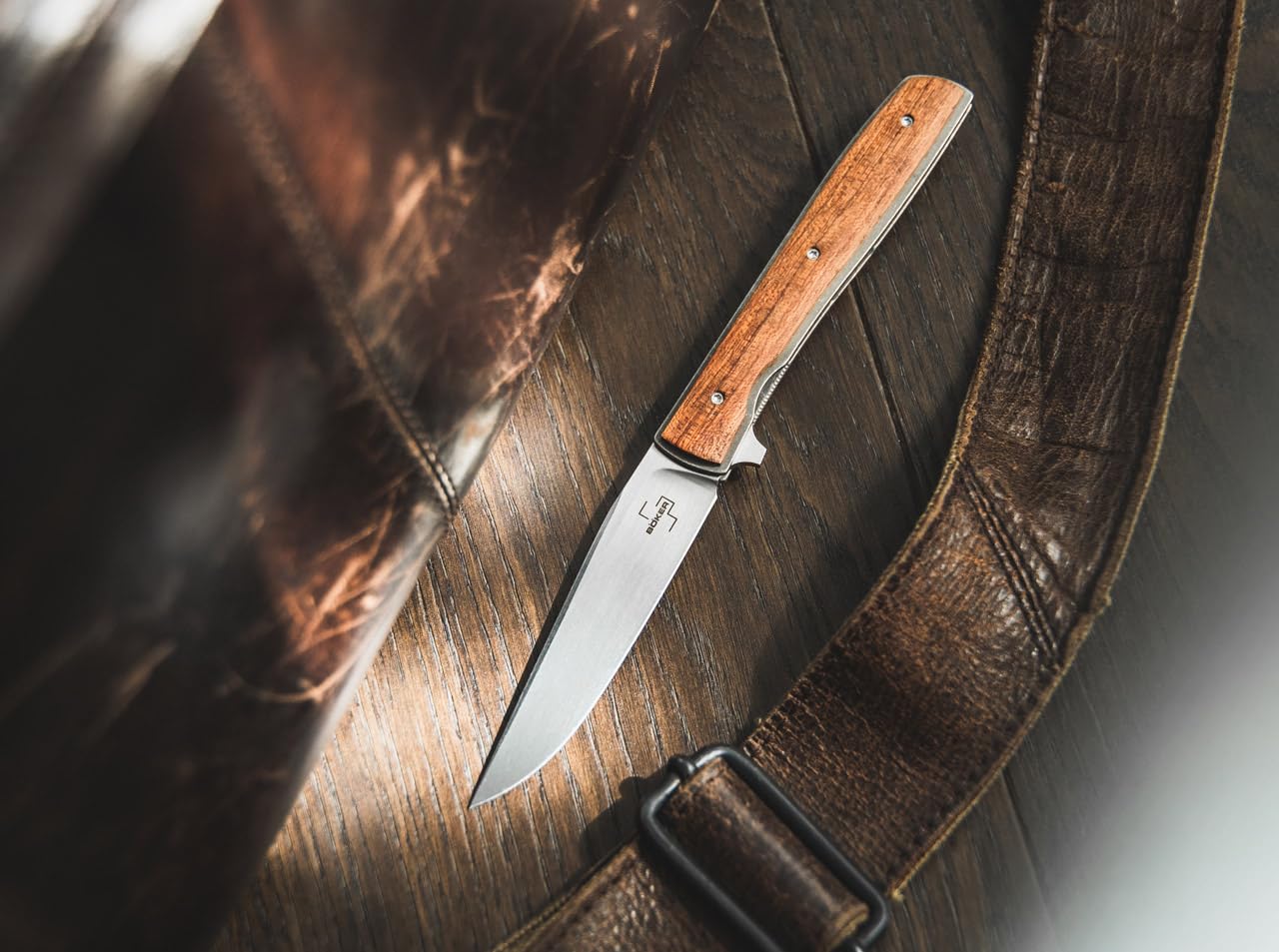 b-ker-plus-urban-trapper-taschenmesser-holz-vg-10 image 6