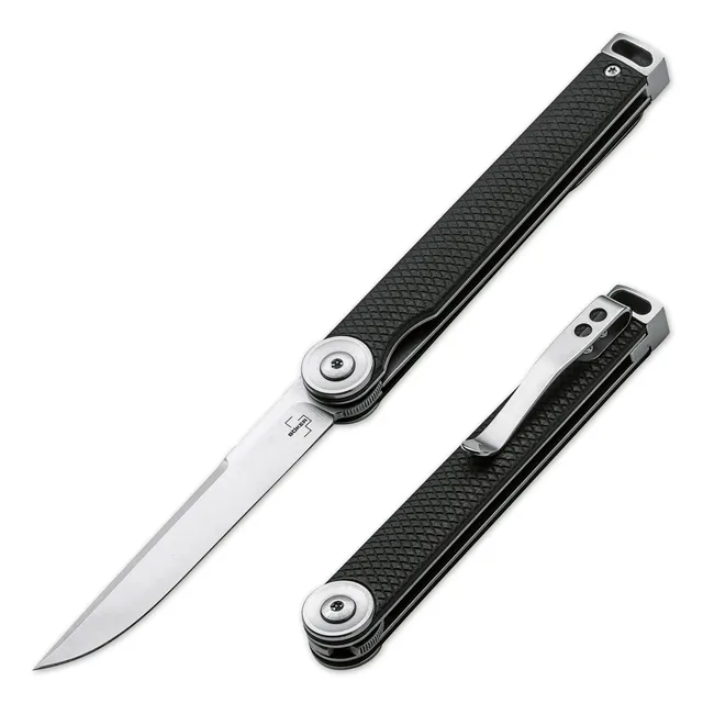 b-ker-plus-kaizen-g10-taschenmesser-schwarz-d2 image 1