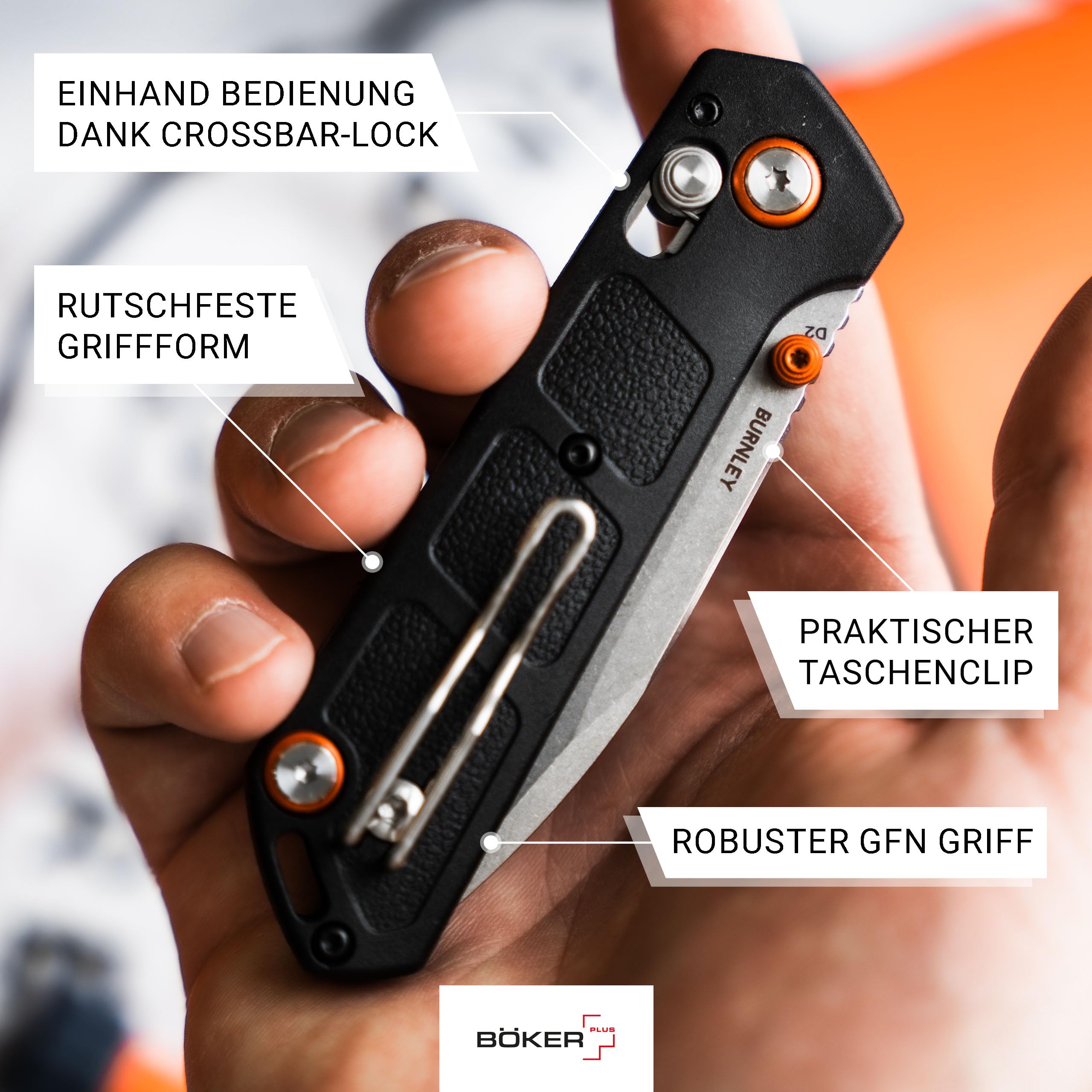 b-ker-plus-kihon-compact-taschenmesser-d2-gfn-schwarz image 6