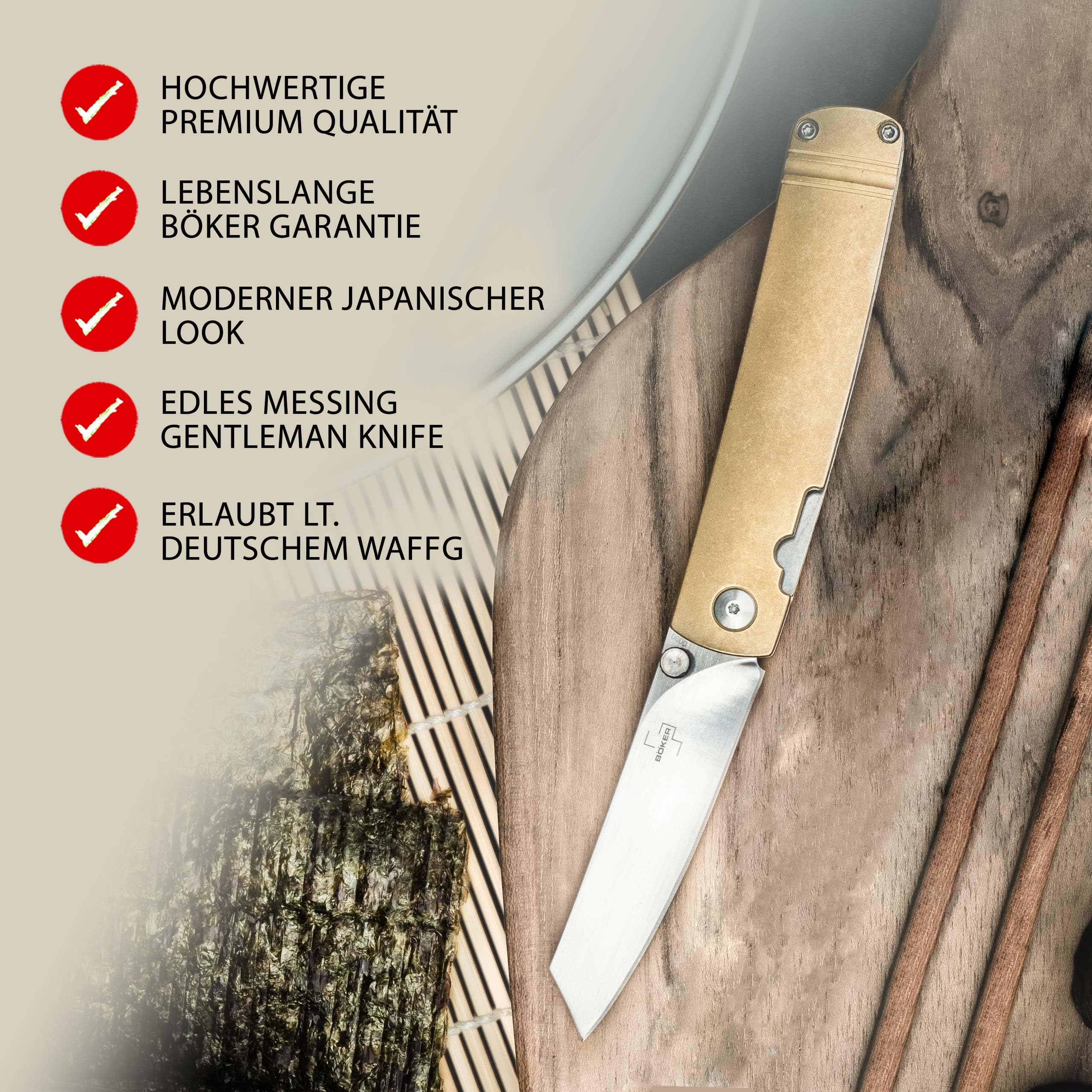 b-ker-plus-tenshi-brass-tanto-taschenmesser-messing-vg10 image 2