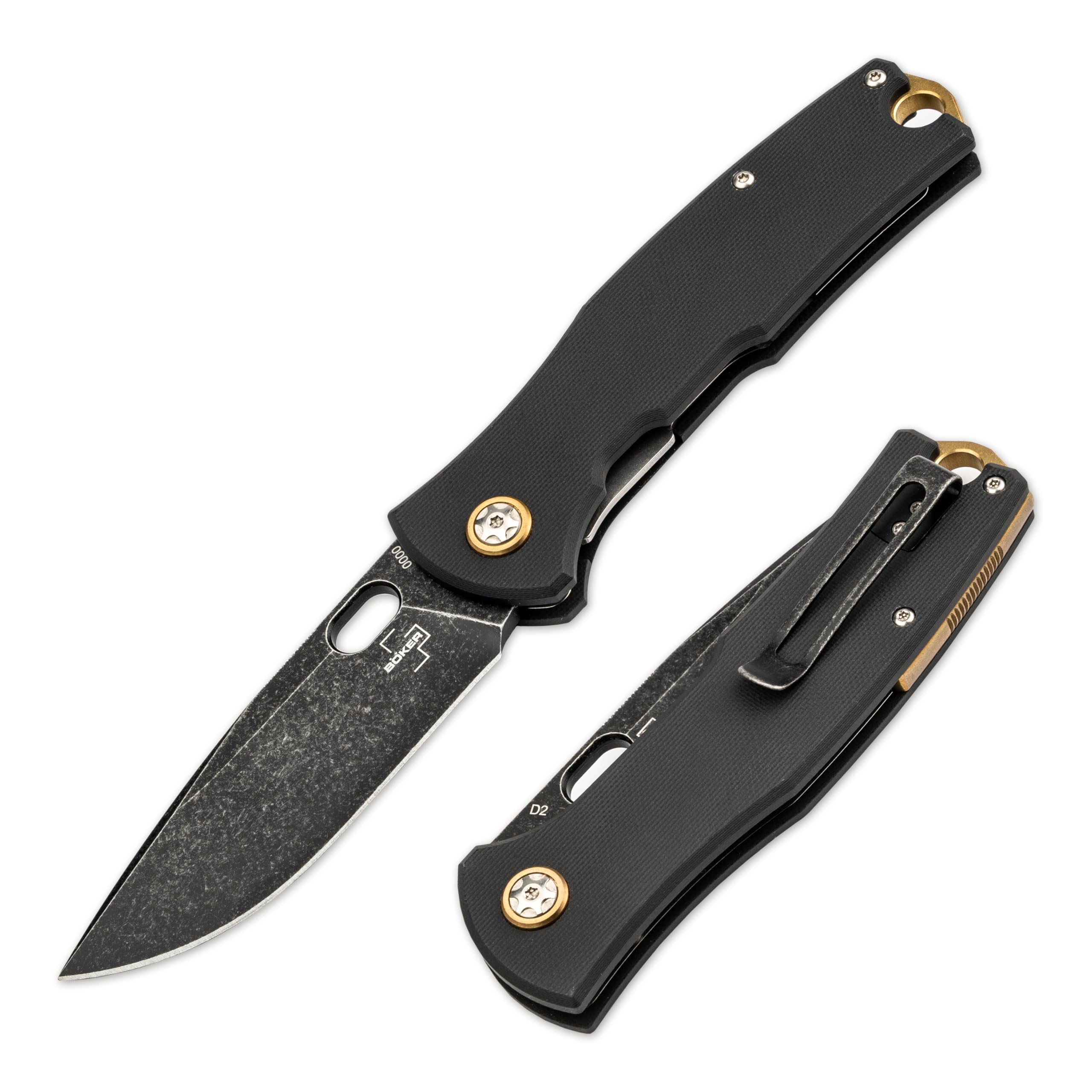b-ker-plus-fieldfolder-taschenmesser-d2-g10-schwarz-etui image 1