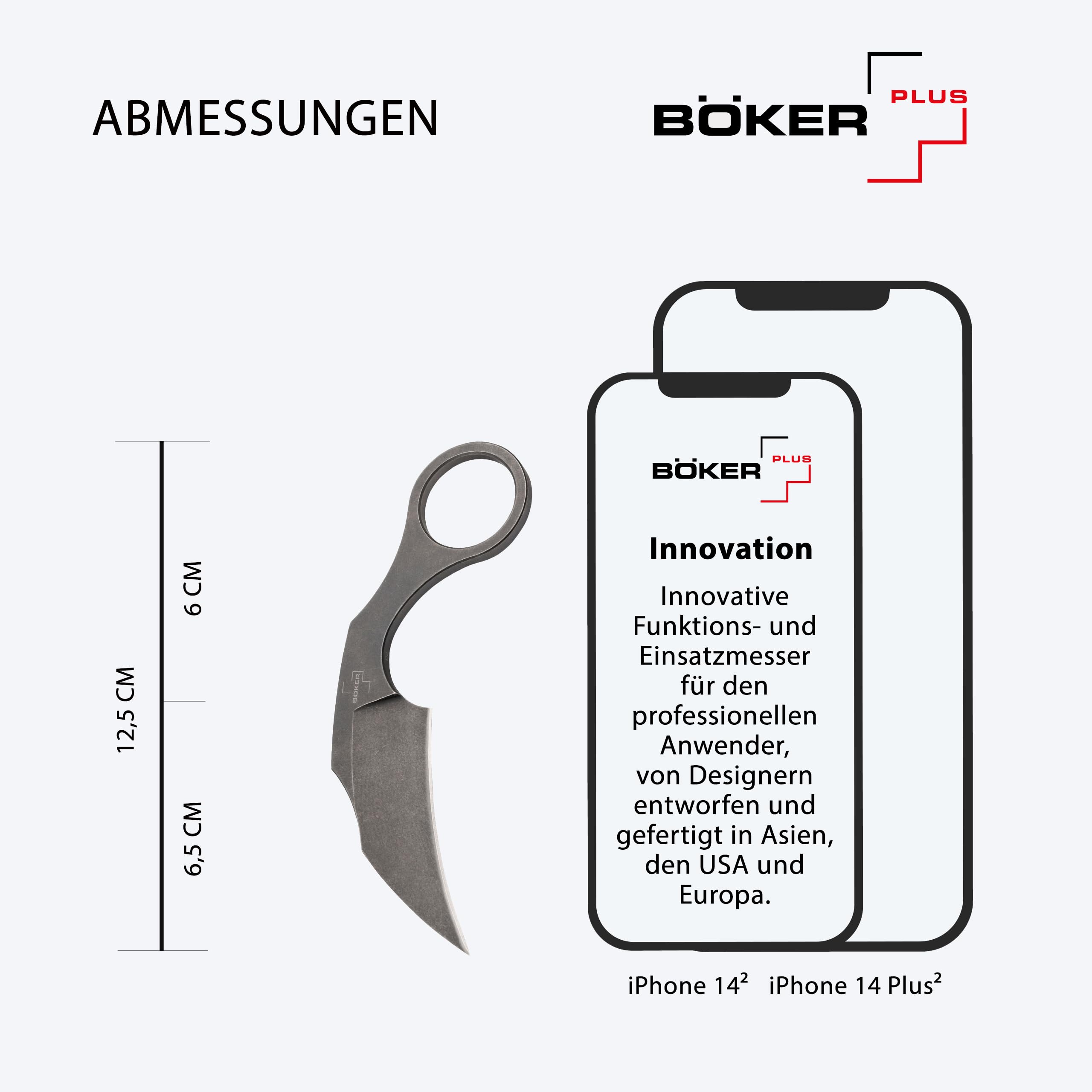 b-ker-plus-bad-moon-karambit-d2-hawkbill-mit-kydex-scheide image 3