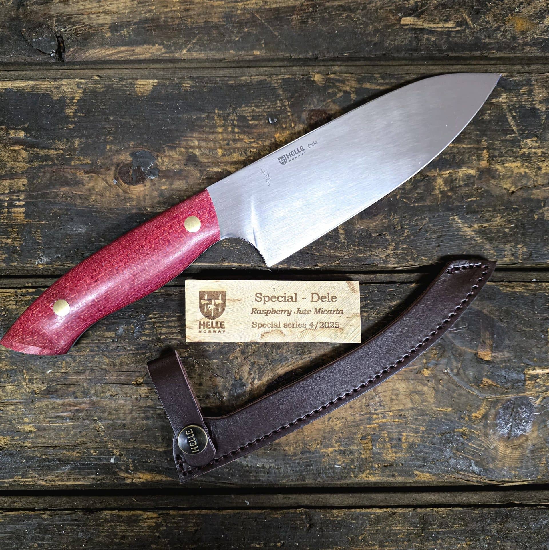 helle-dele-raspberry-jute-micarta-kochmesser-fulltang-sonderedition image 1