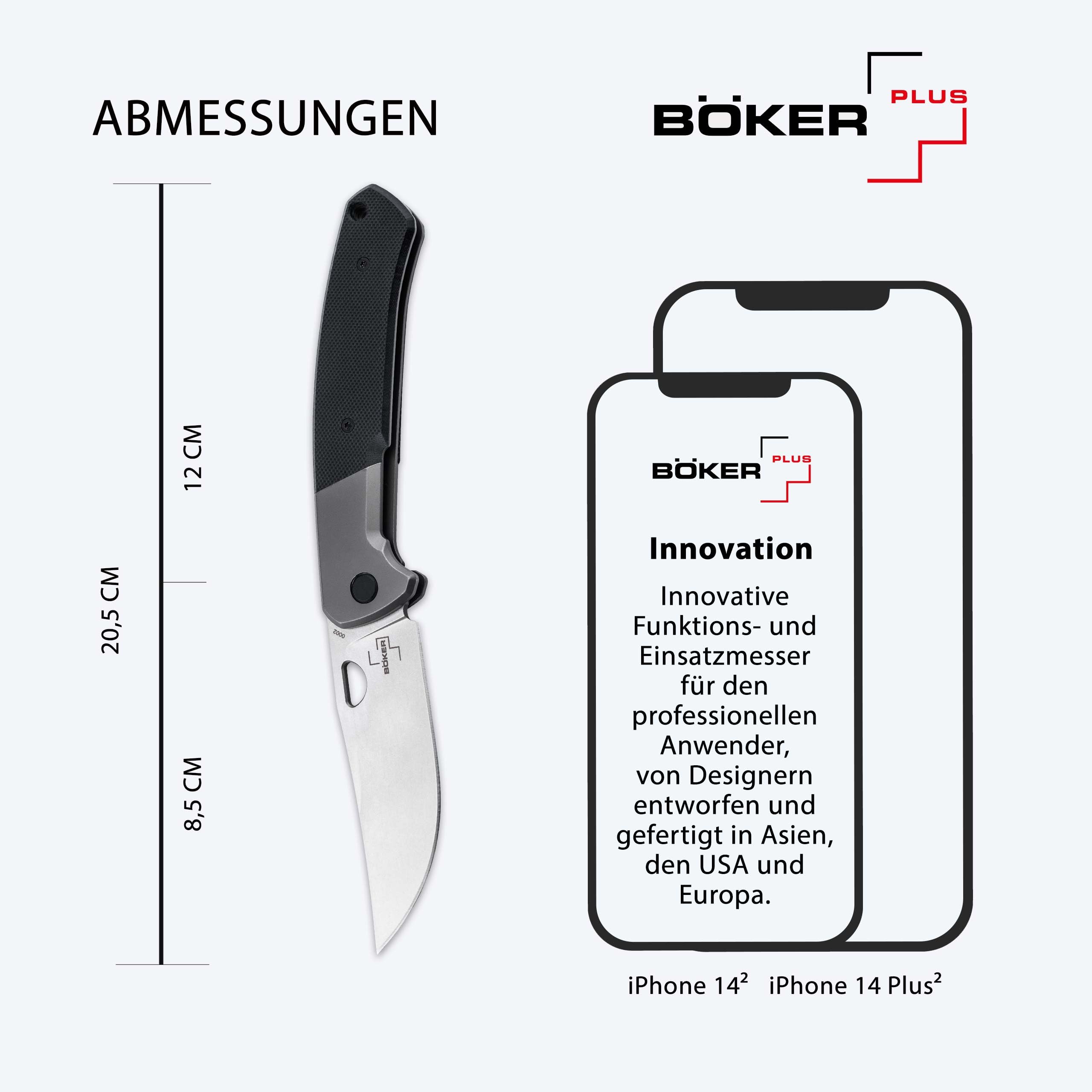 b-ker-plus-elso-folder-taschenmesser-d2-g10-schwarz image 5