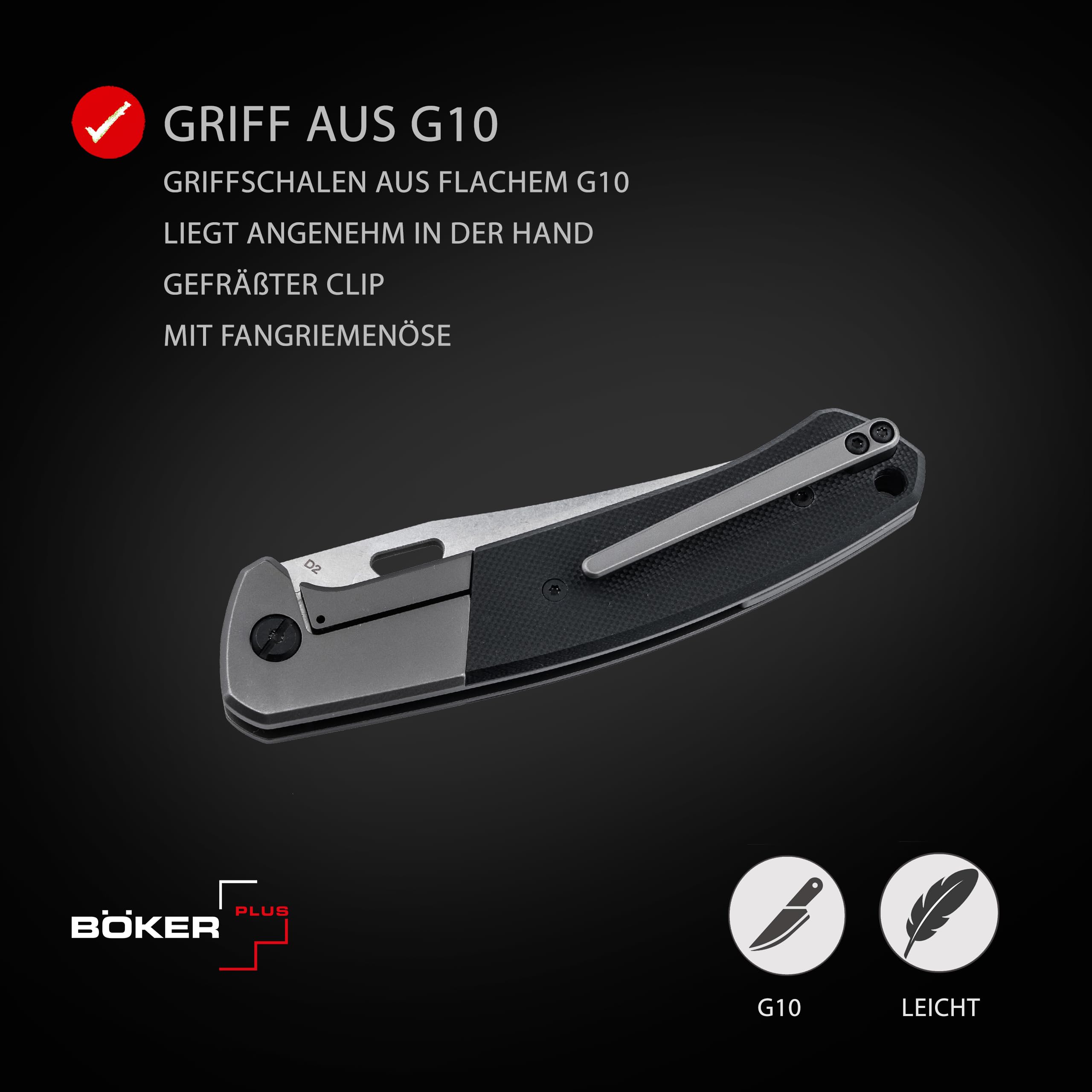 b-ker-plus-elso-folder-taschenmesser-d2-g10-schwarz image 4