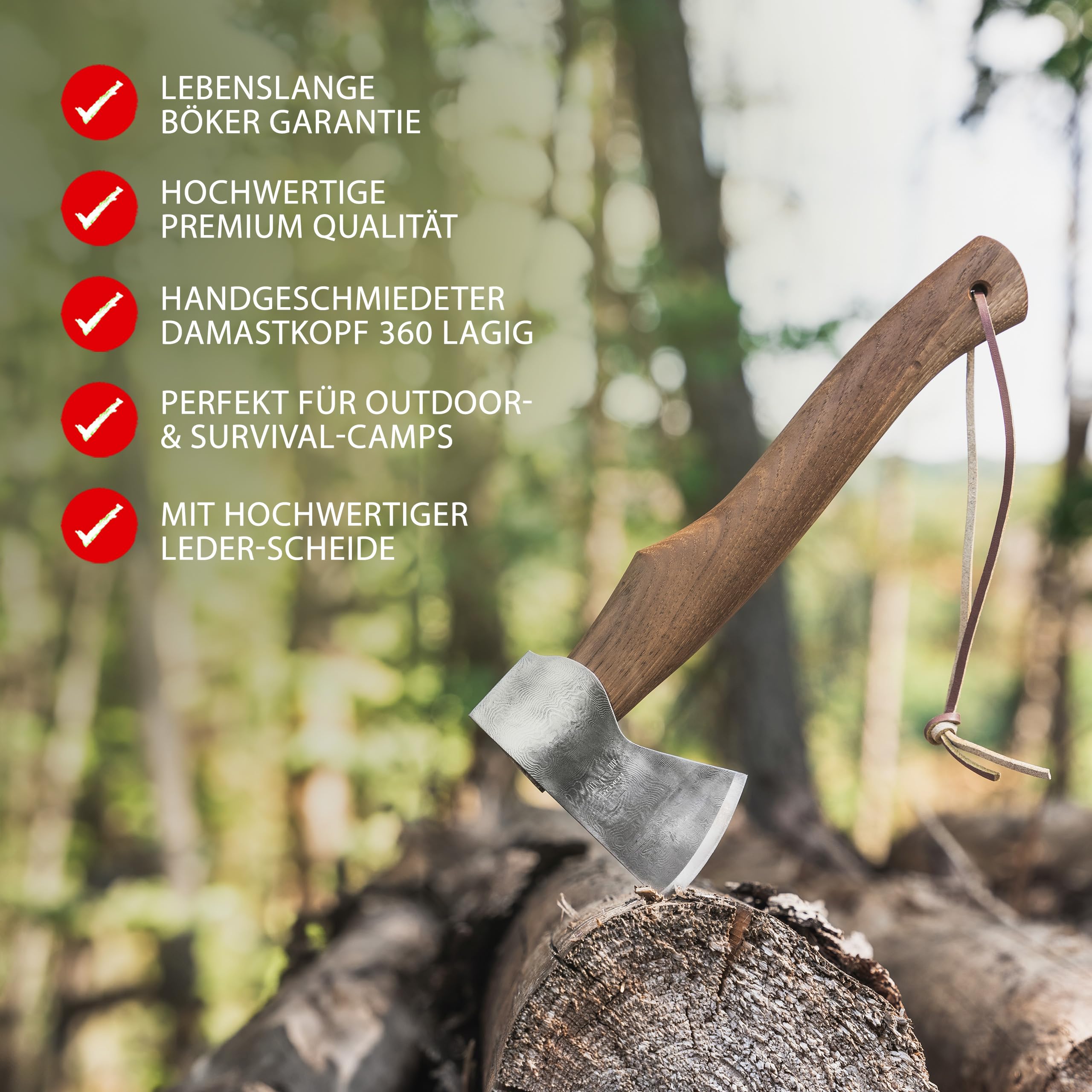 b-ker-plus-appalachian-axe-damast-beil-walnuss-lederscheide image 2