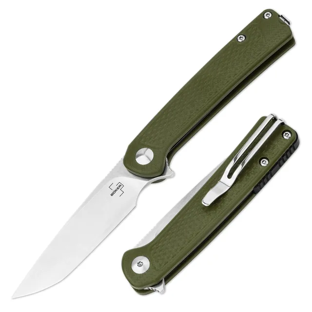 b-ker-plus-fire-ant-green-taschenmesser-42a-flipper image 1