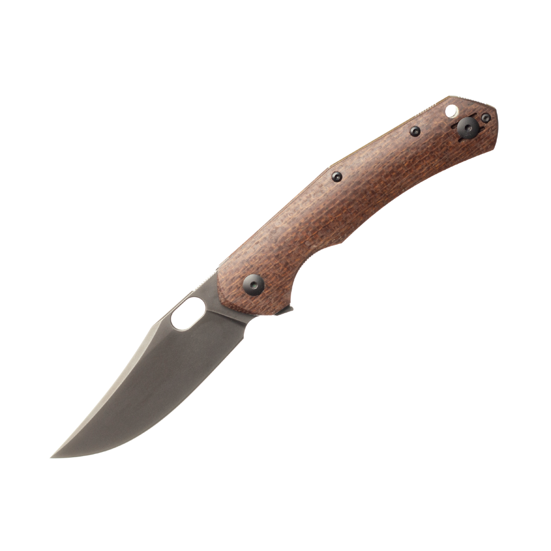 giantmouse-ace-jutland-taschenmesser-vanadis-burlap-micarta-pvd image 3