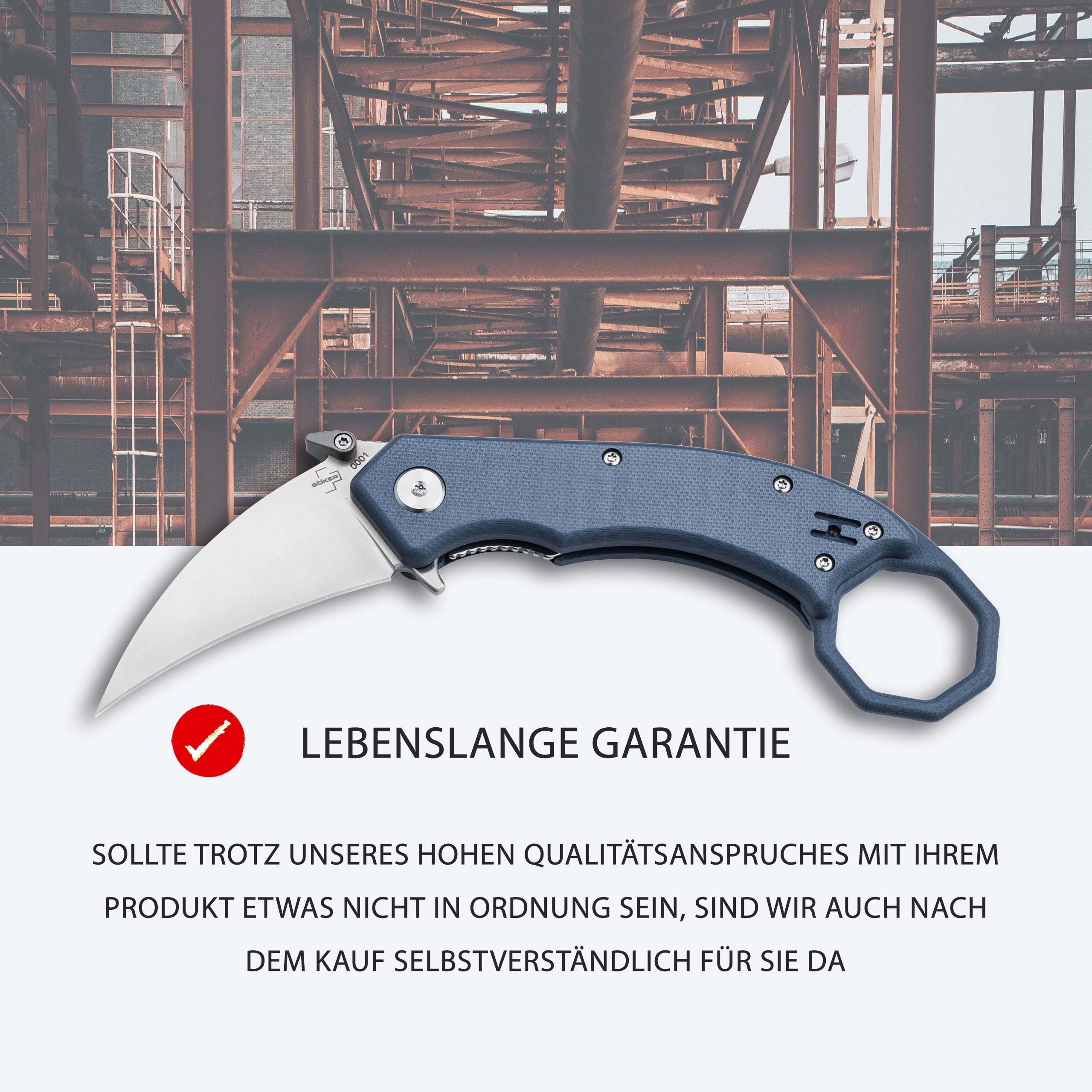 b-ker-plus-hel-karambit-grey-klappmesser-g10-blau-grau-154cm image 7