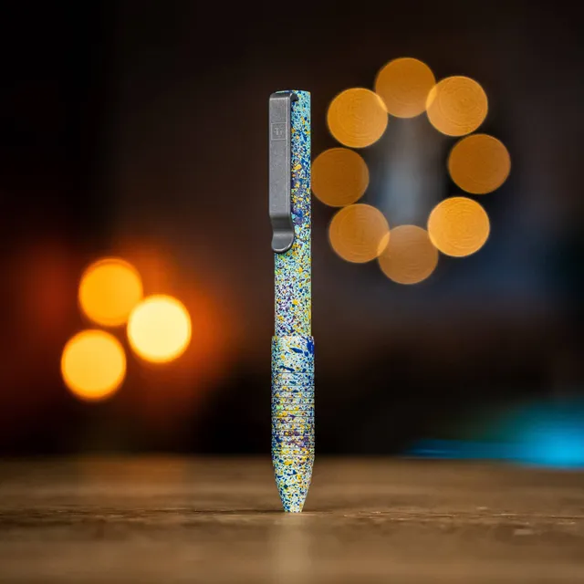 bigidesign-pocket-pro-kugelschreiber-splatter-cerakote-usa-titan image 1