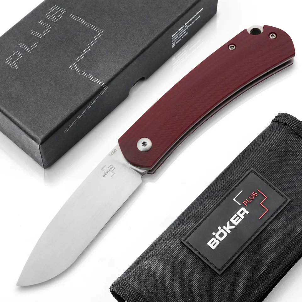 b-ker-plus-boston-slipjoint-taschenmesser-d2-rot-mit-clip image 1