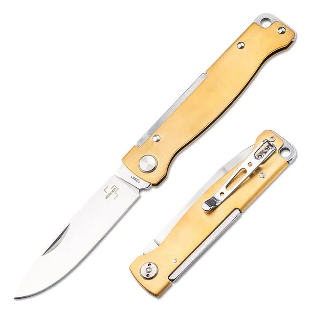 b-ker-plus-atlas-messing-klappmesser-mit-sandvik-klinge image 1