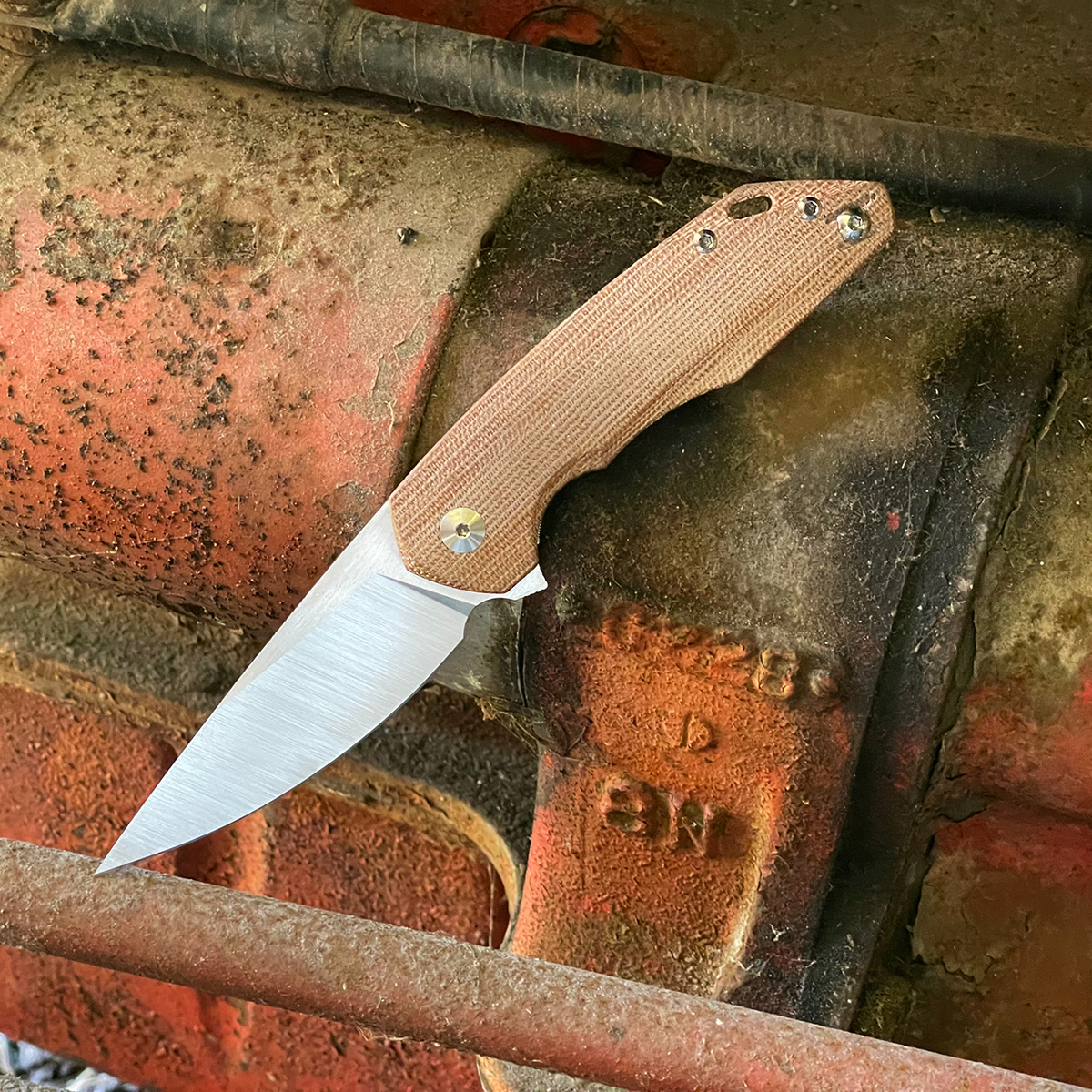 giantmouse-ace-corta-taschenmesser-natural-canvas-m390 image 2