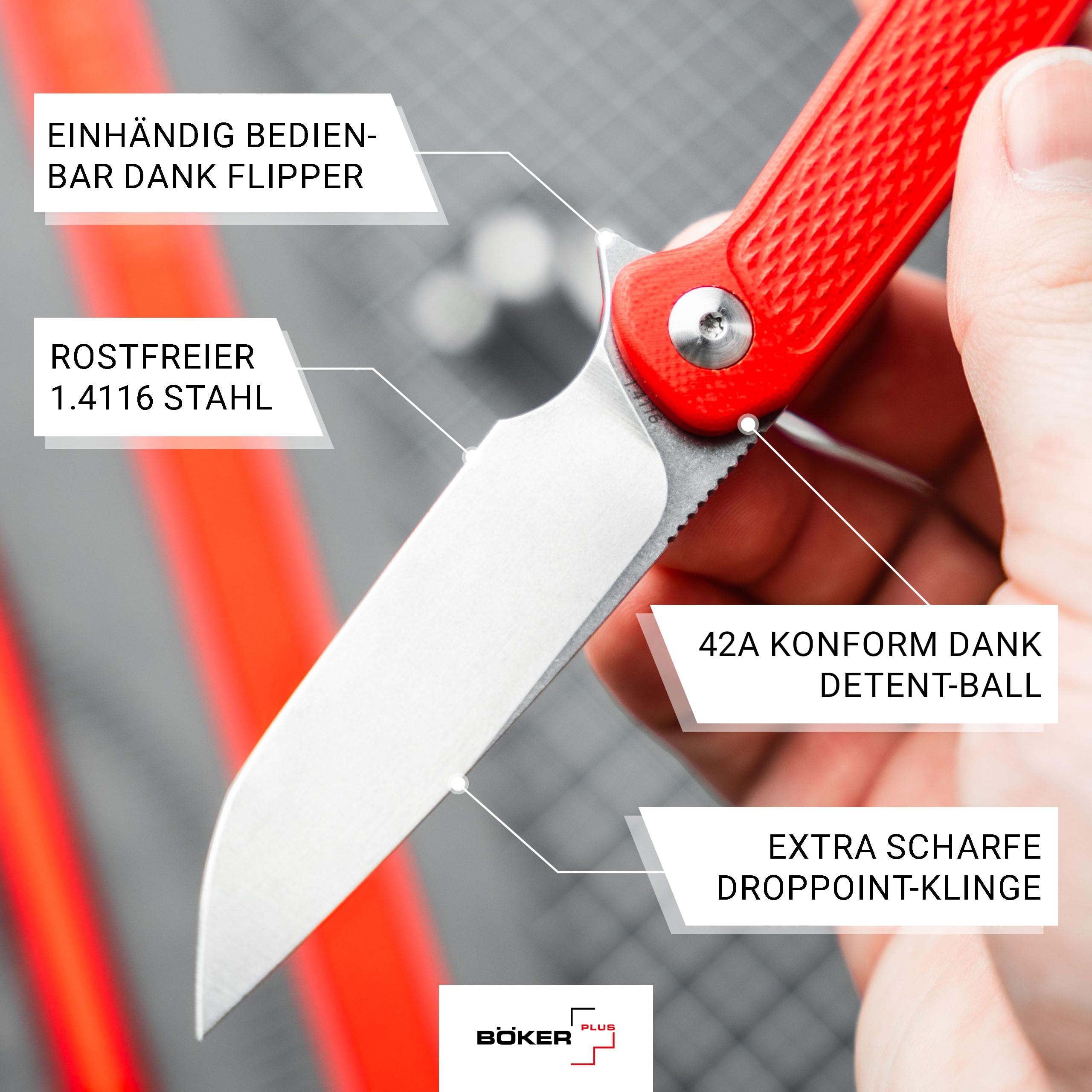 b-ker-plus-fire-ant-red-klappmesser-rot-mit-pinzette image 3
