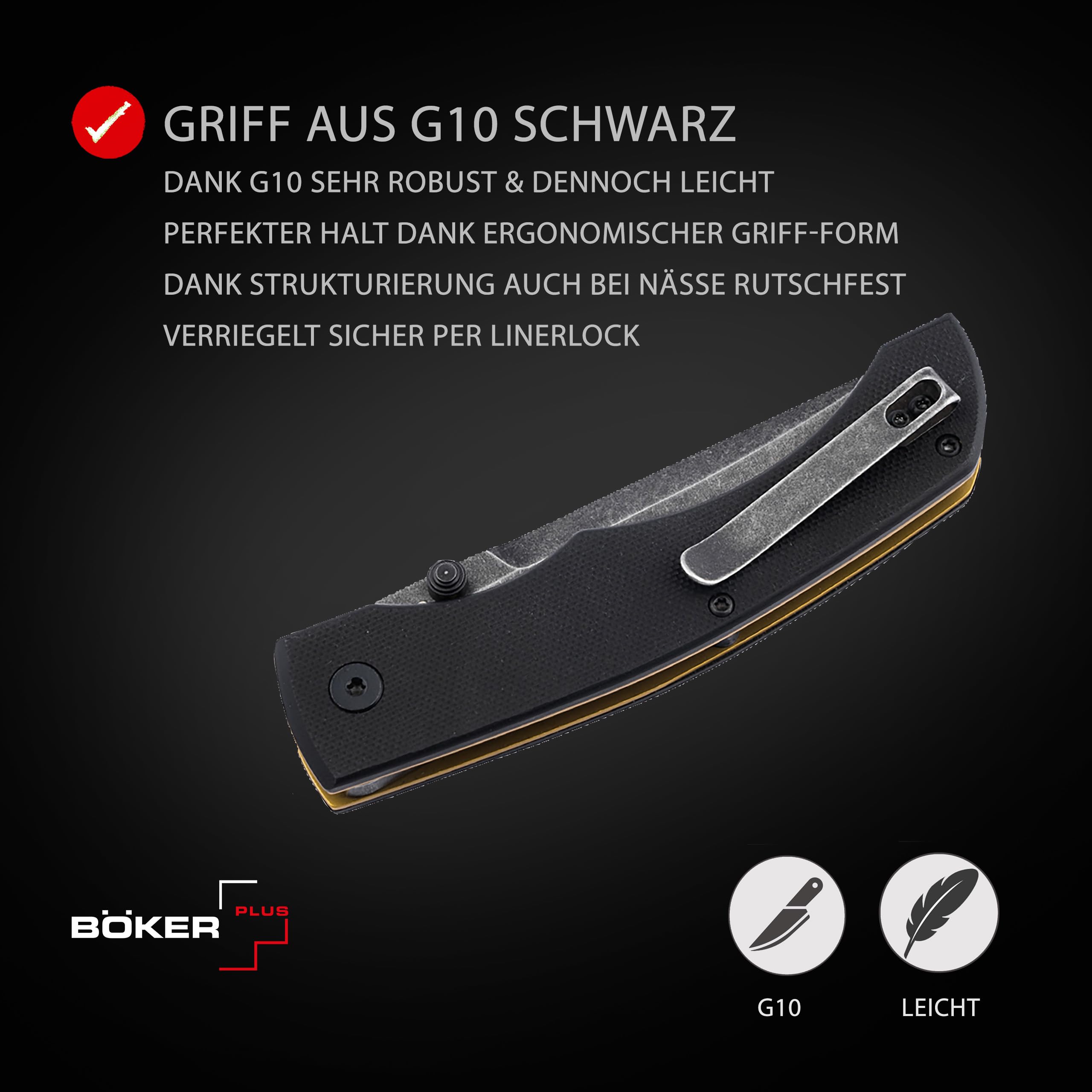 b-ker-plus-poke-taschenmesser-d2-g10-schwarz-9-1-cm image 4
