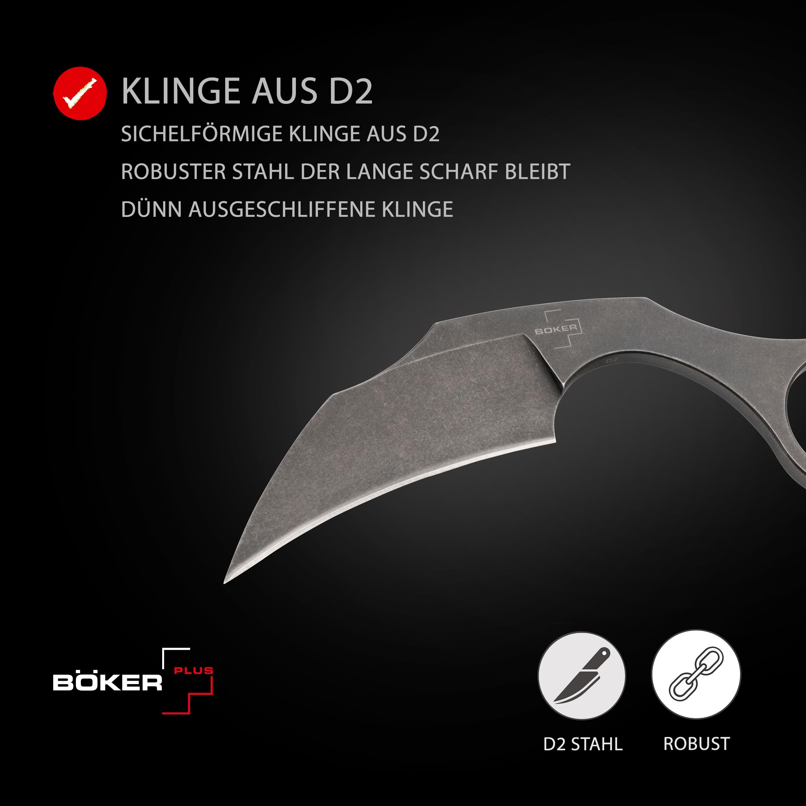 b-ker-plus-bad-moon-karambit-d2-hawkbill-mit-kydex-scheide image 5