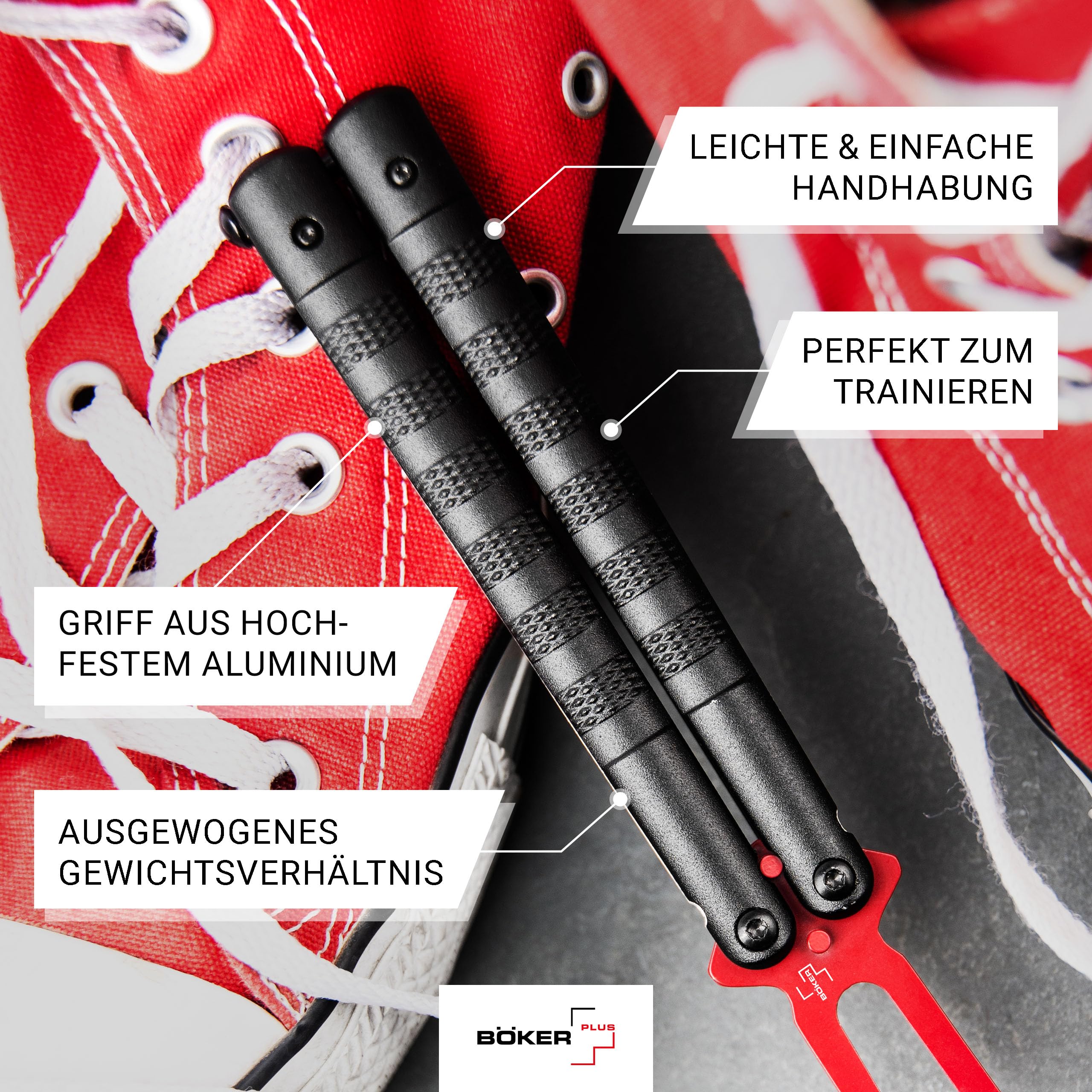 b-ker-plus-relack-trainer-balisong-trainingsmesser-rot-schwarz image 6