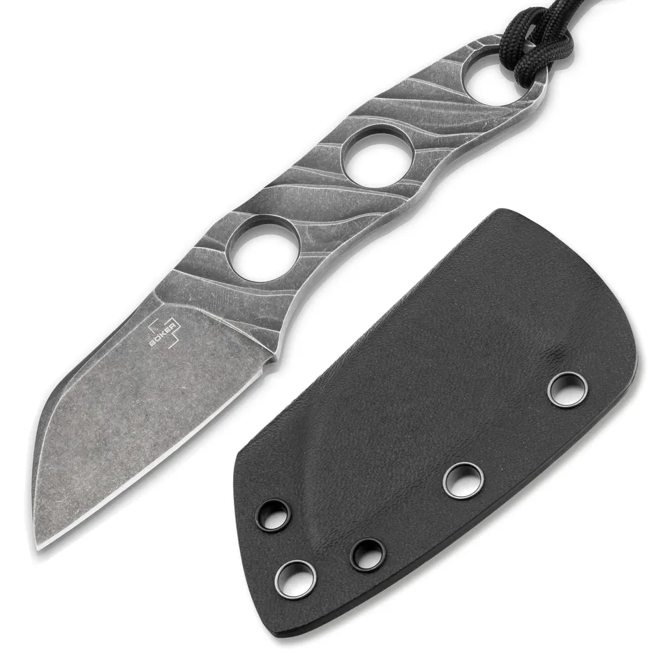 b-ker-plus-kazhan-neck-knife-d2-sheepfoot-mit-kydex-scheide image 1