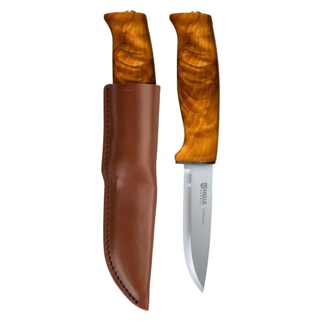 helle-fjellkniven-fahrtenmesser-maserbirke-101mm-12c27 image 1
