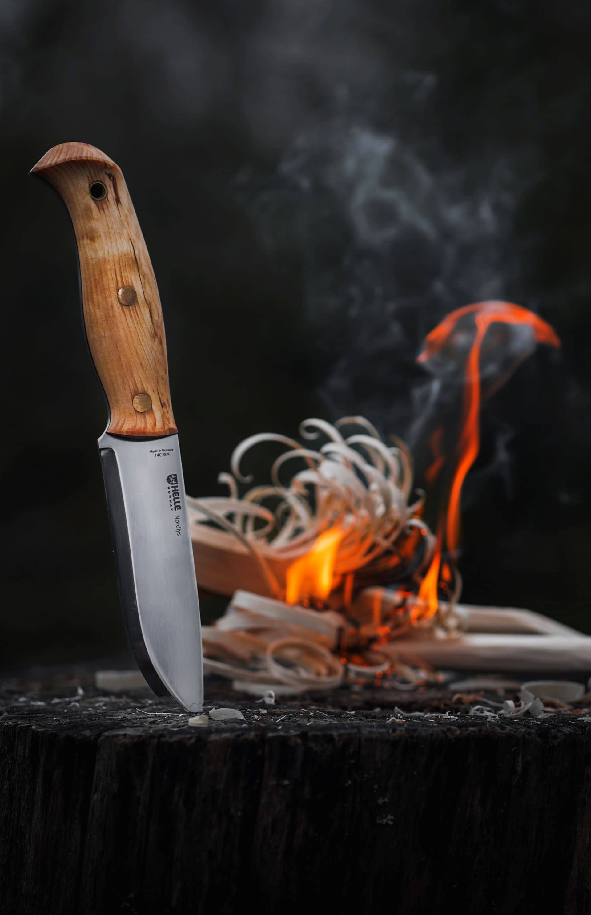 helle-nordlys-bushcraftmesser-fulltang-14c28n-scandi-12-2cm image 4